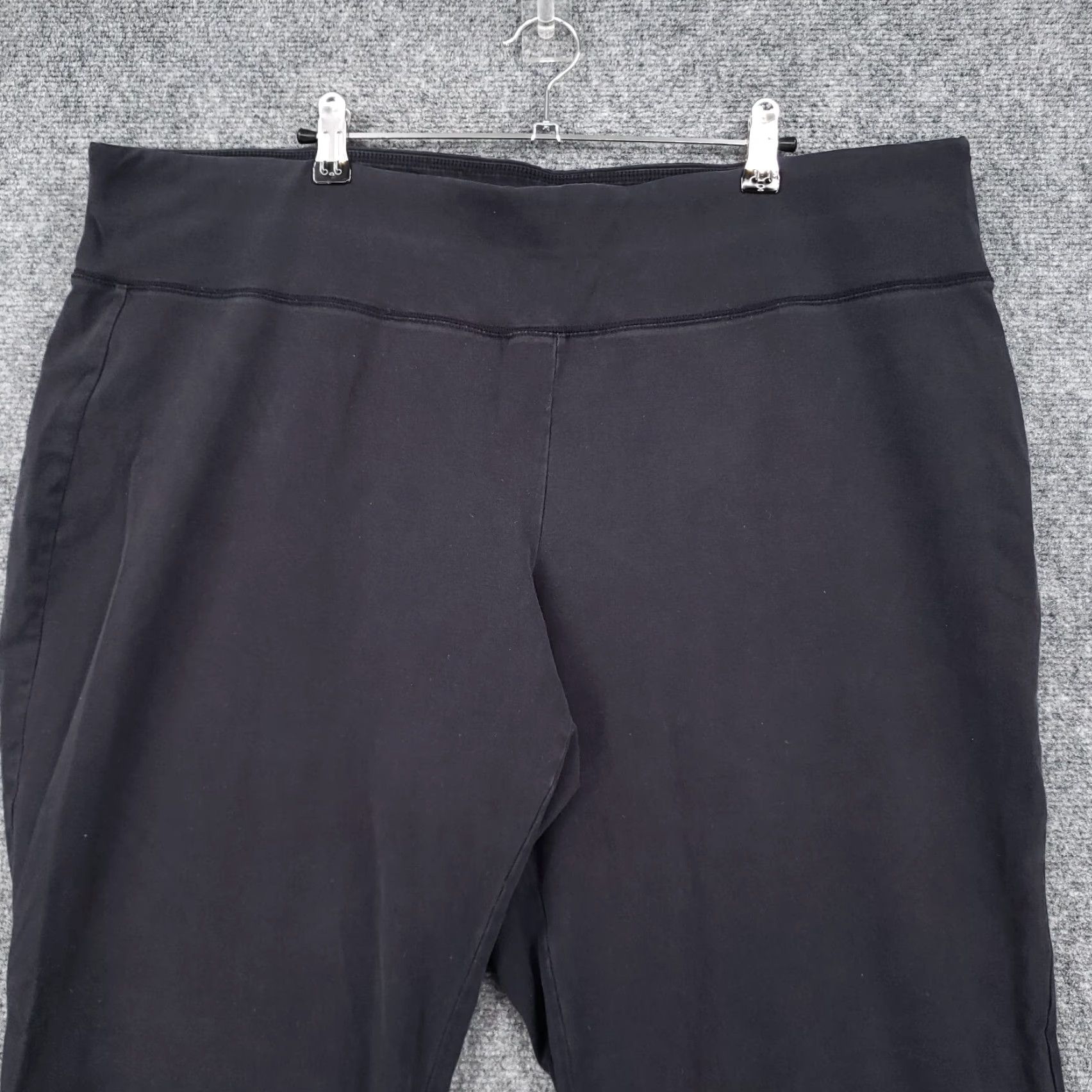 Vintage Livi Active Leggings Womens 22/24 Black High Rise Stretch Pull On Yoga Gym Ankle Size 40" / US 18 - 3 Thumbnail