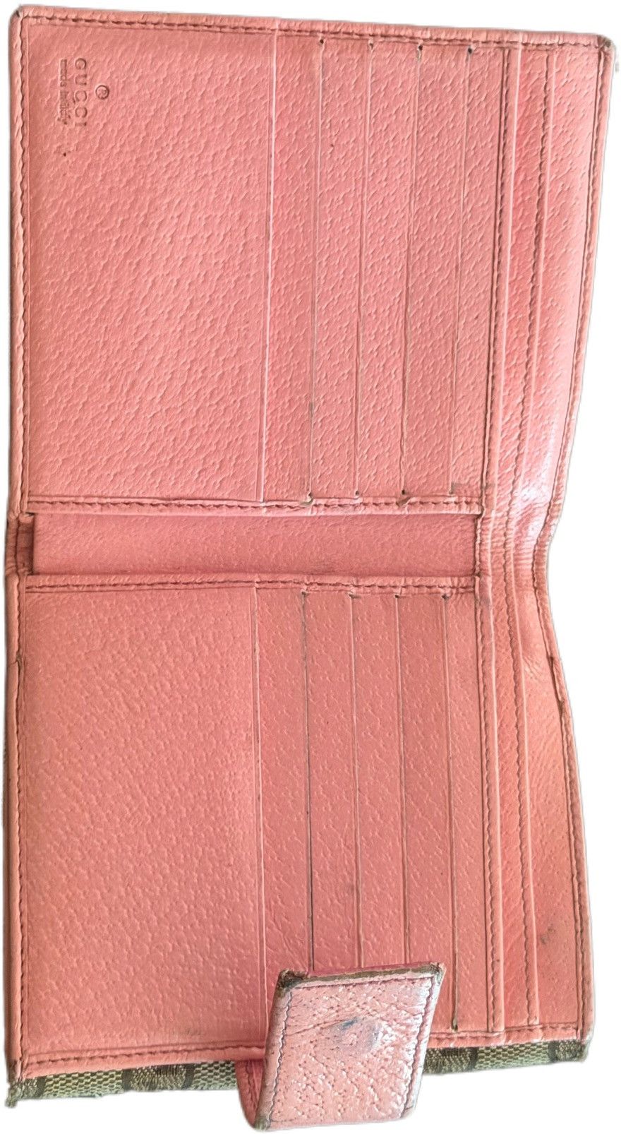 Gucci GUCCI Eclipse Canvas & Leather Beige Pink Bifold Wallet Size ONE SIZE - 3 Thumbnail