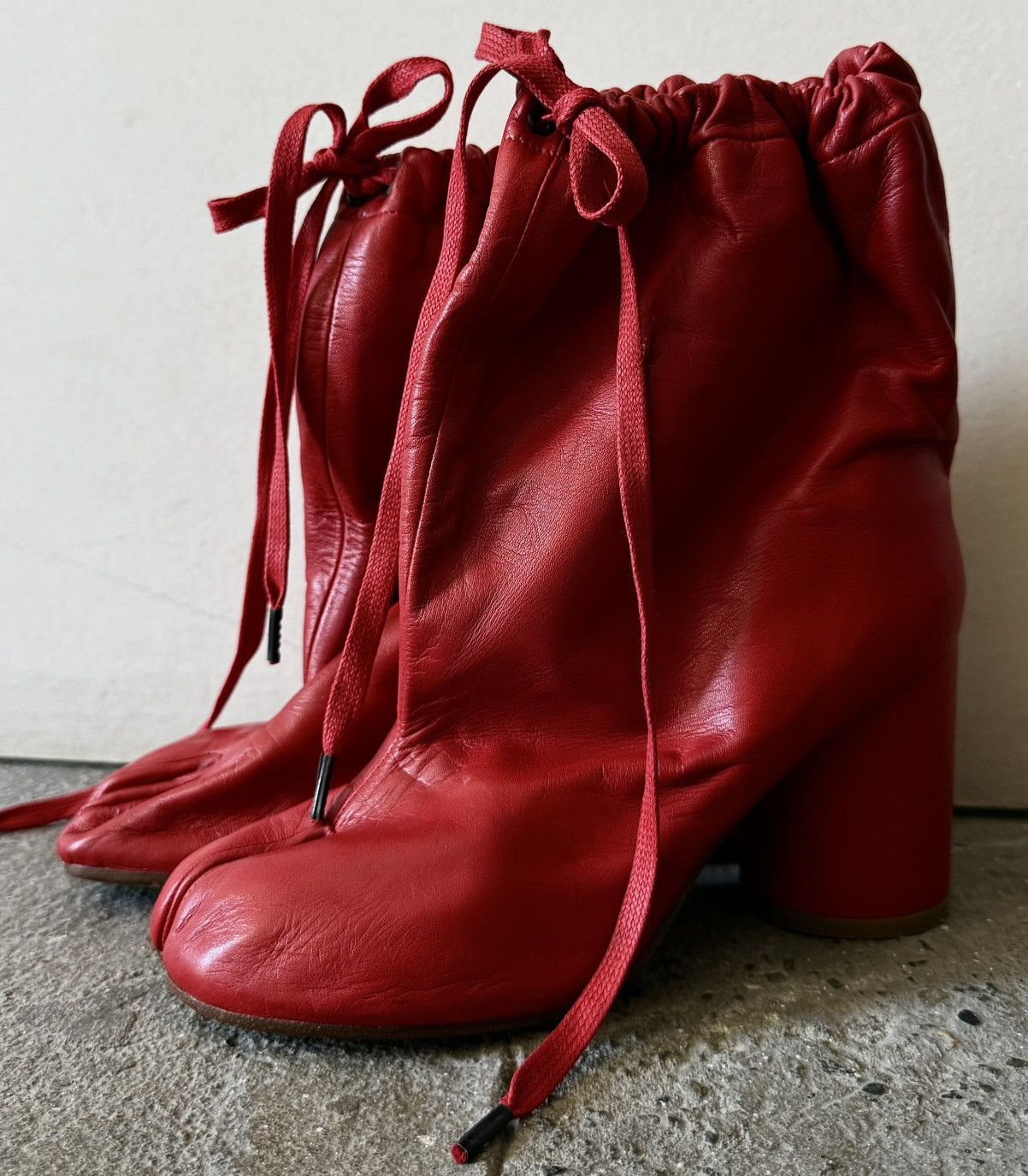 Maison Margiela Maison Margiela - SS2017 - Drawstring Balloon Tabi Boots Size US 6 / IT 36 - 1 Thumbnail