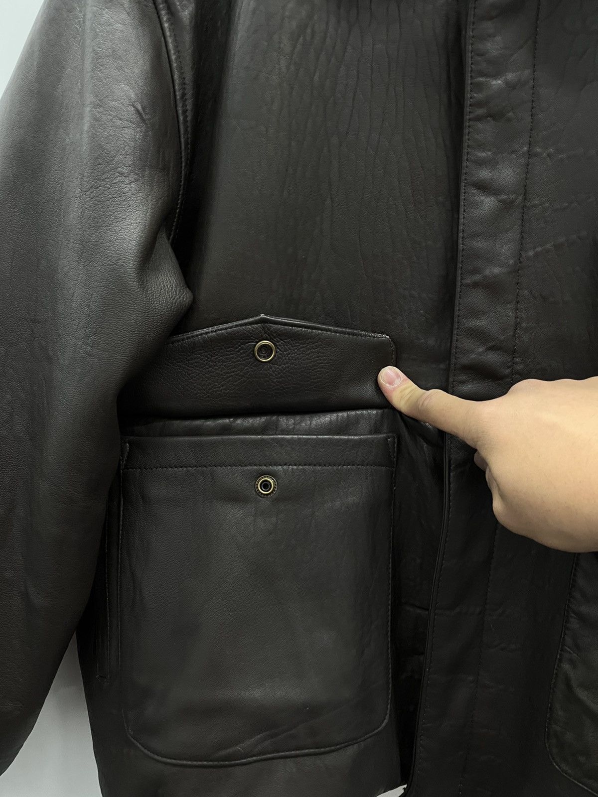 Orvis Orvis lambskin leather bomber jacket Size US L / EU 52-54 / 3 - 4 Thumbnail