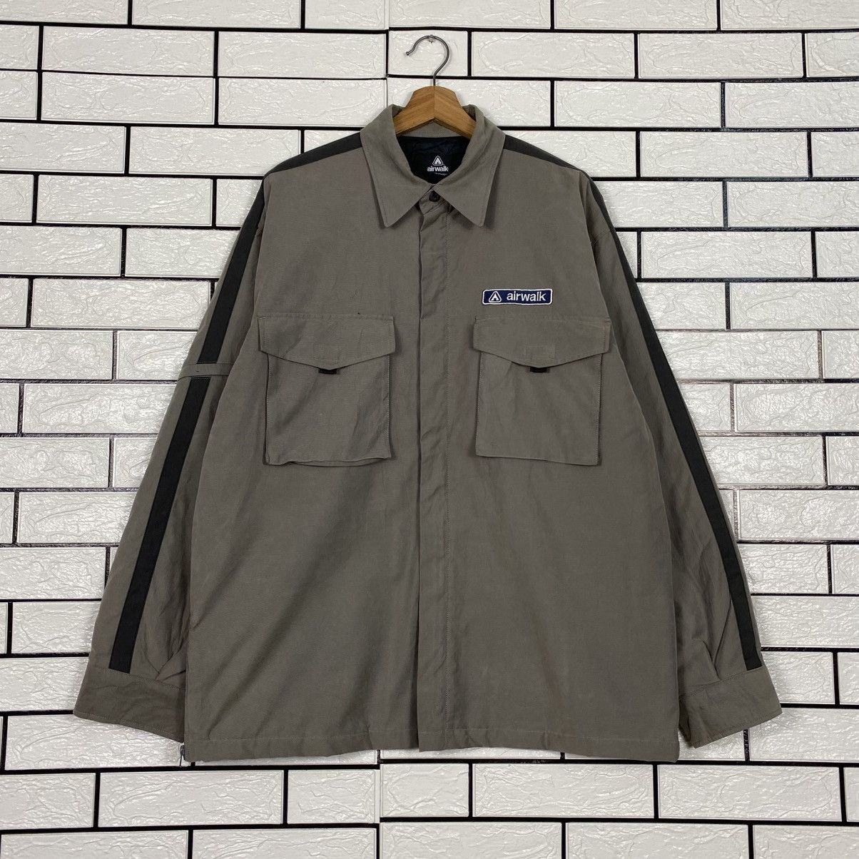 Japanese Brand 📌Vintage Chore Work Jacket Airwalk Duck Canvas Size US L / EU 52-54 / 3 - 2 Thumbnail