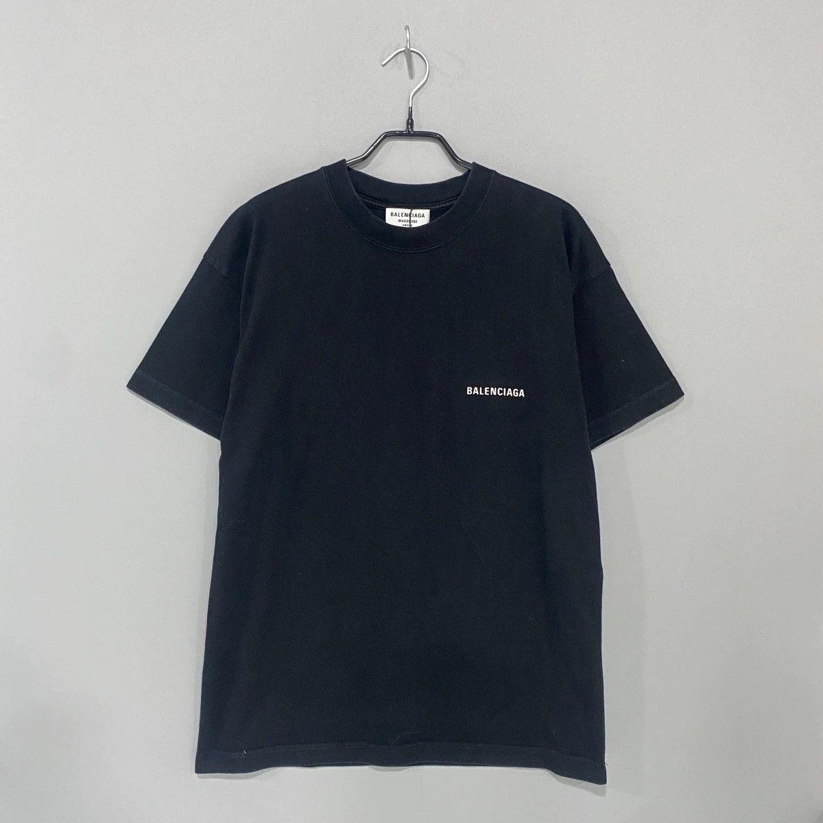 Balenciaga Balenciaga Black Logo Short Sleeve Tee - dmc Size US S / EU 44-46 / 1 - 1 Thumbnail