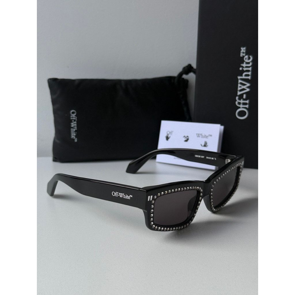 Off-White NEW Off White Miramar Black Crystal Sunglasses Size ONE SIZE - 5 Thumbnail