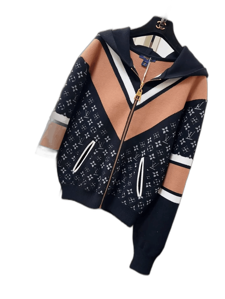 Louis Vuitton Louis Vuitton Black Colorblock Zip Hoodie-2506 Size S / US 4 / IT 40 - 1 Thumbnail