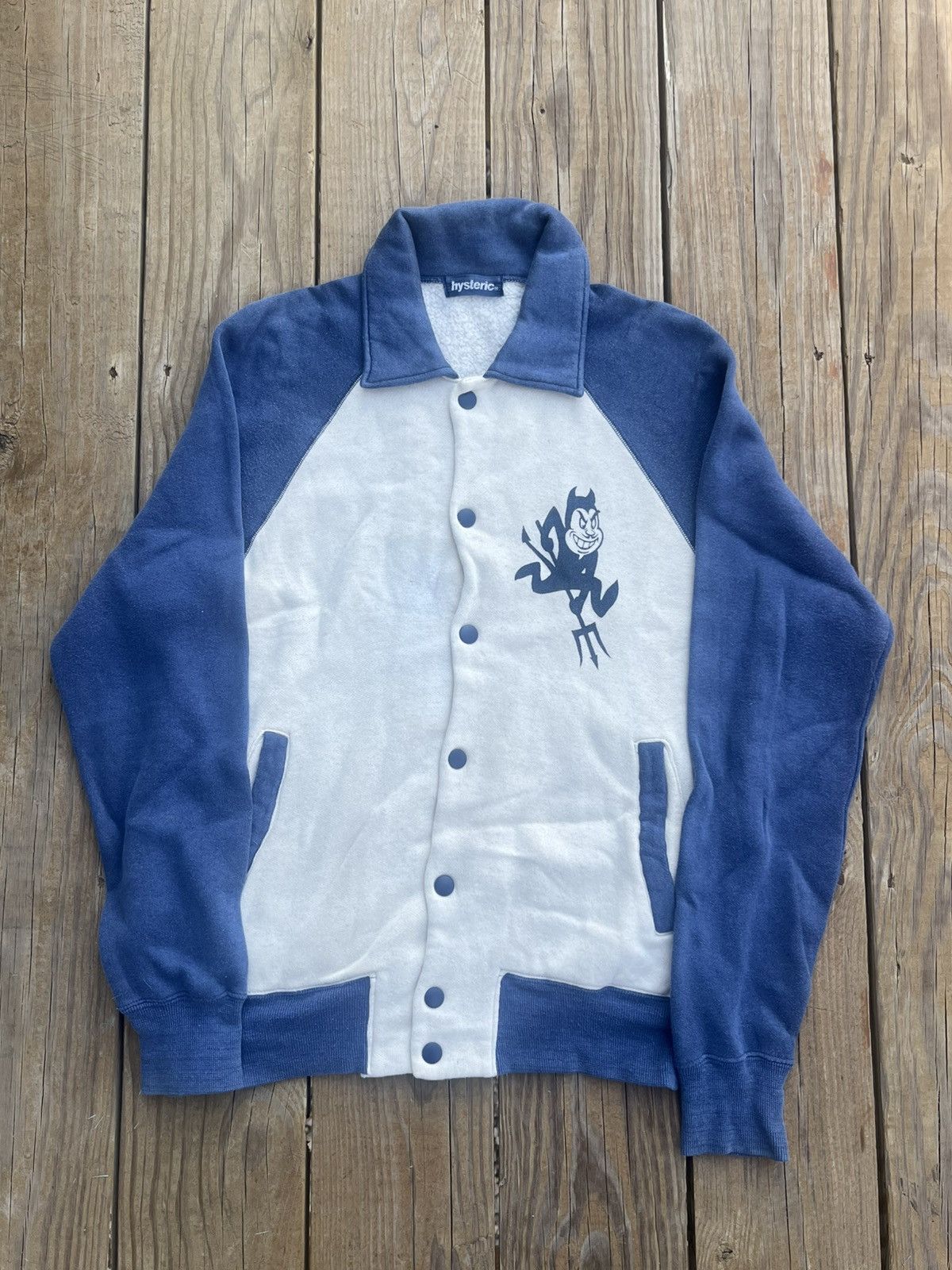 Hysteric Glamour 90s hysteric glamour devil varsity knit Size US S / EU 44-46 / 1 - 1 Thumbnail