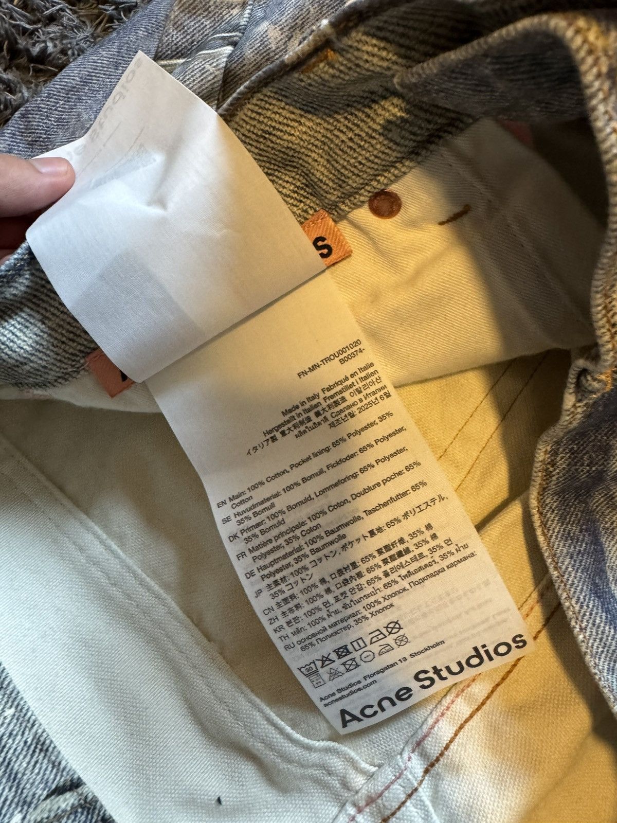 Acne Studios Acne Studios Printed Jeans 1981 Size US 31 - 14 Thumbnail