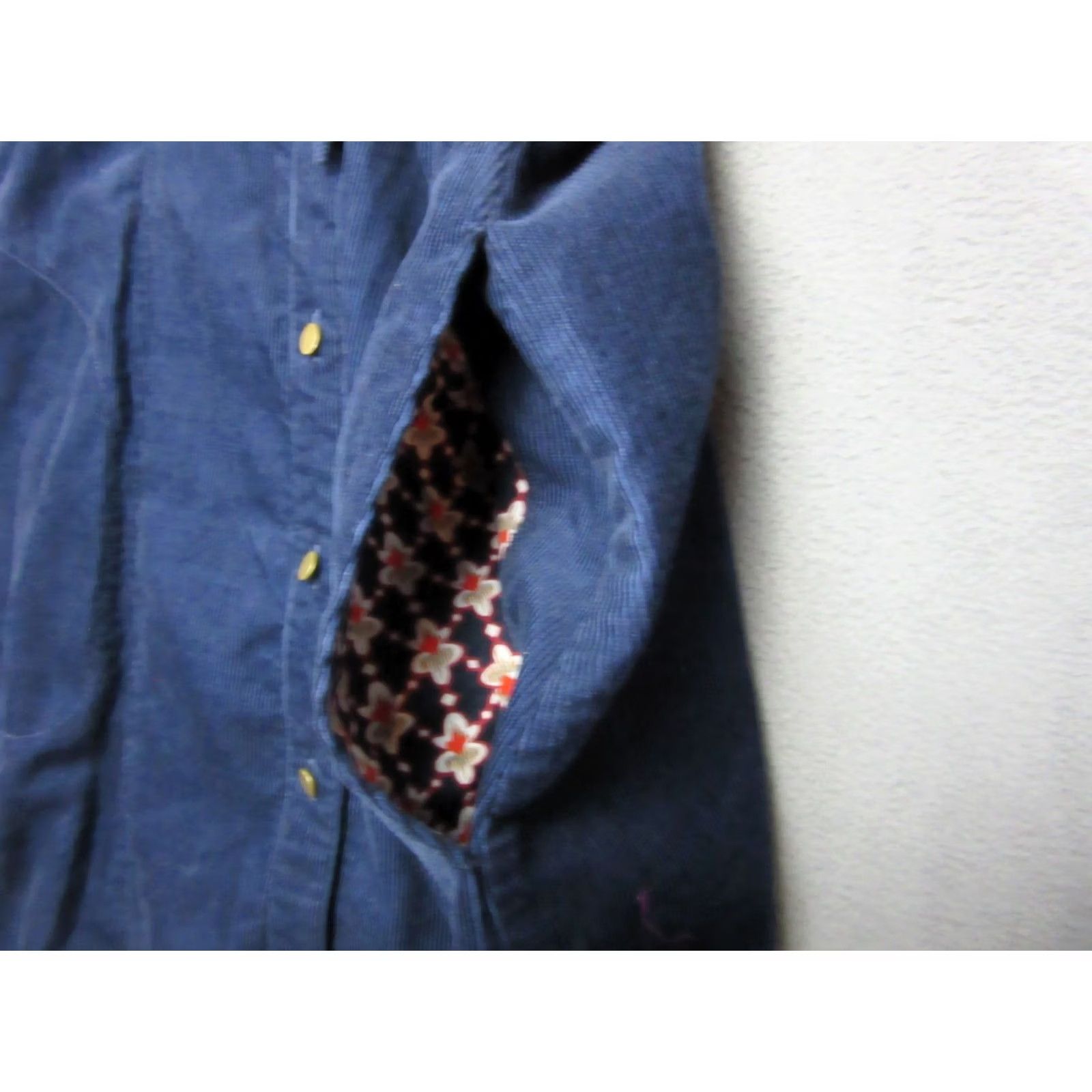 Anthropologie Anthropologie Maeve Shirt Dress Womens 10 Blue Corduroy Front Tie Waist FlipCuff Size L / US 10 / IT 46 - 6 Thumbnail