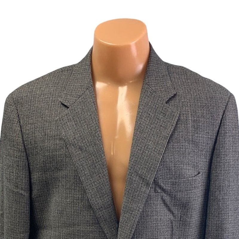 Chaps Chaps Mens 44L 44 Long Lambswool Long Sleeve 2-Button Blazer Size 44L - 2 Thumbnail