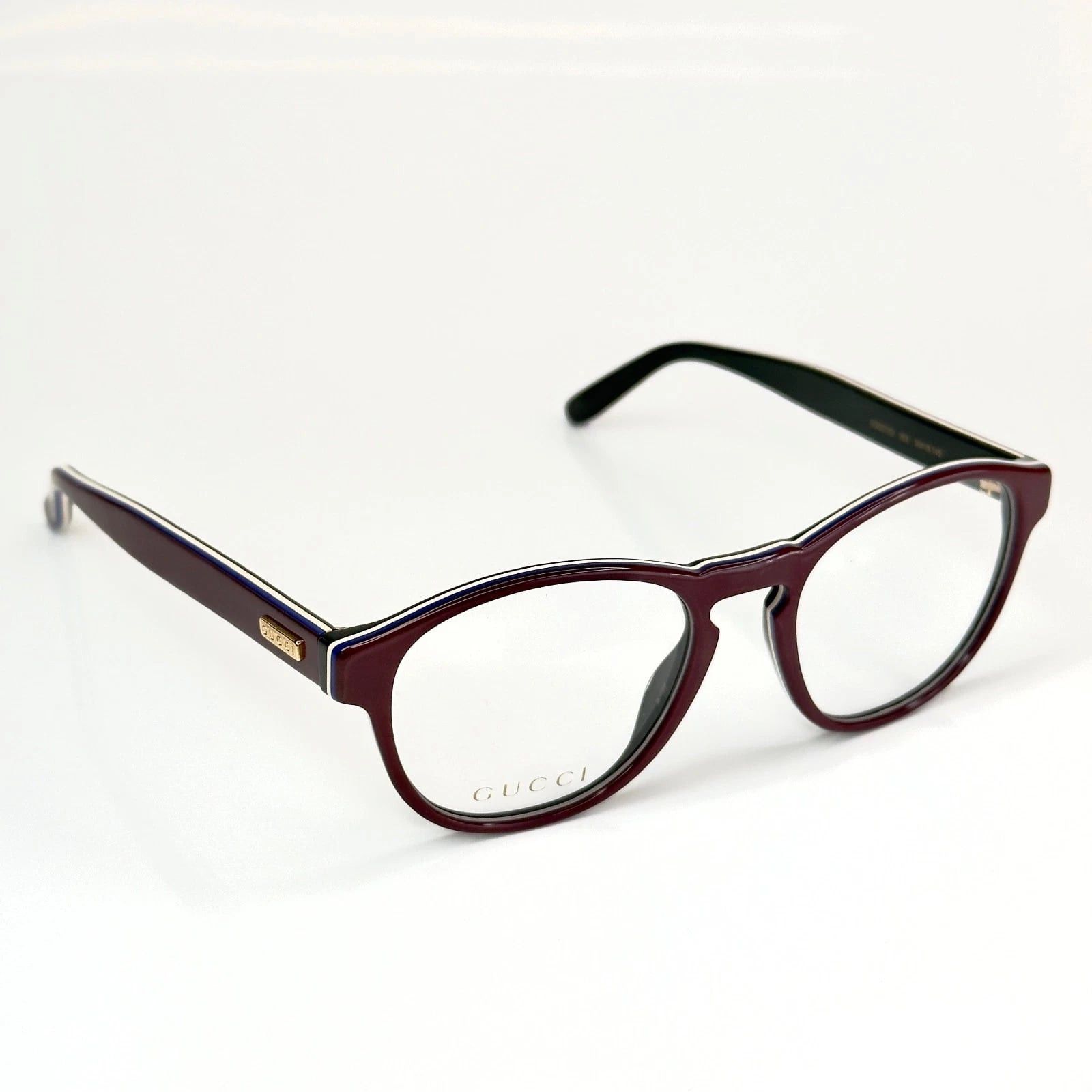 Gucci GUCCI GG0273O 0273 Burgundy Black White Eyeglasses 003 Size ONE SIZE - 5 Thumbnail