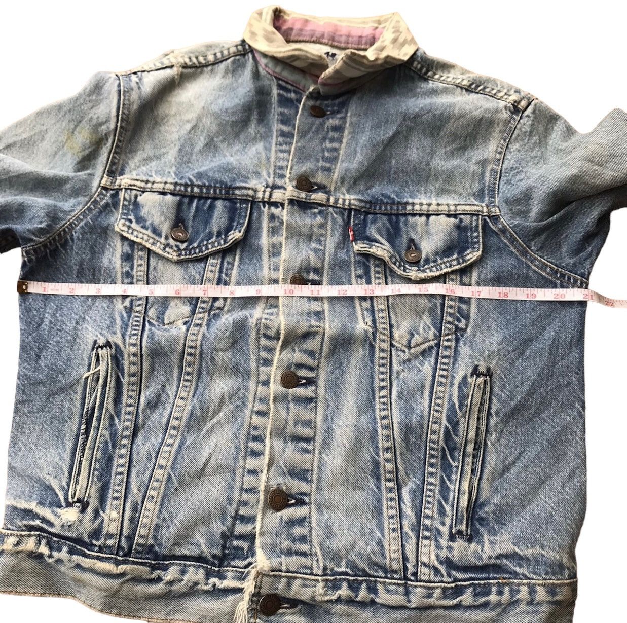 Levi's Vintage Levis Denim Trucker Jacket Aztec Collar Size US M / EU 48-50 / 2 - 16 Thumbnail