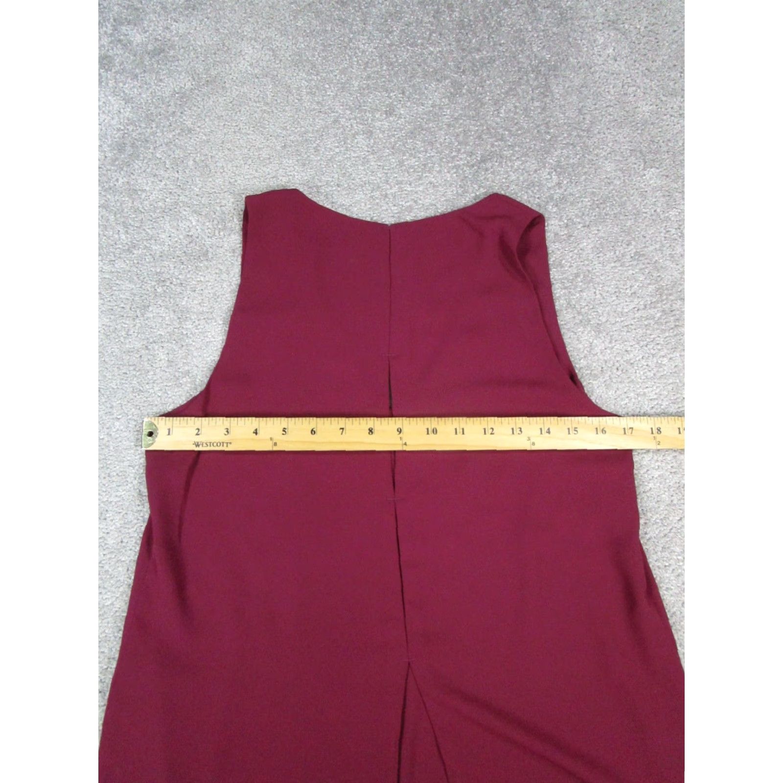 Vintage Babaton Tank Top Womens Small Red V-Neck Pullover Cropped Sleeveless Polyester Shirt Cup? Size S / US 4 / IT 40 - 7 Thumbnail