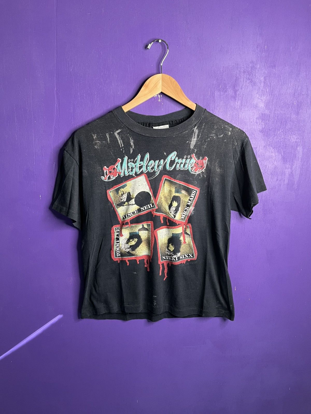 Band Tees × Vintage Vintage 80s Motley Crue kick start my heart tour tee Size US M / EU 48-50 / 2 - 1 Thumbnail