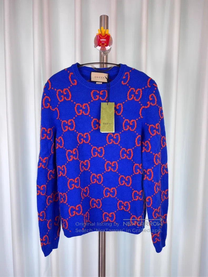 Gucci Gucci Double G old flower pullover wool sweater Size US S / EU 44-46 / 1 - 1 Thumbnail