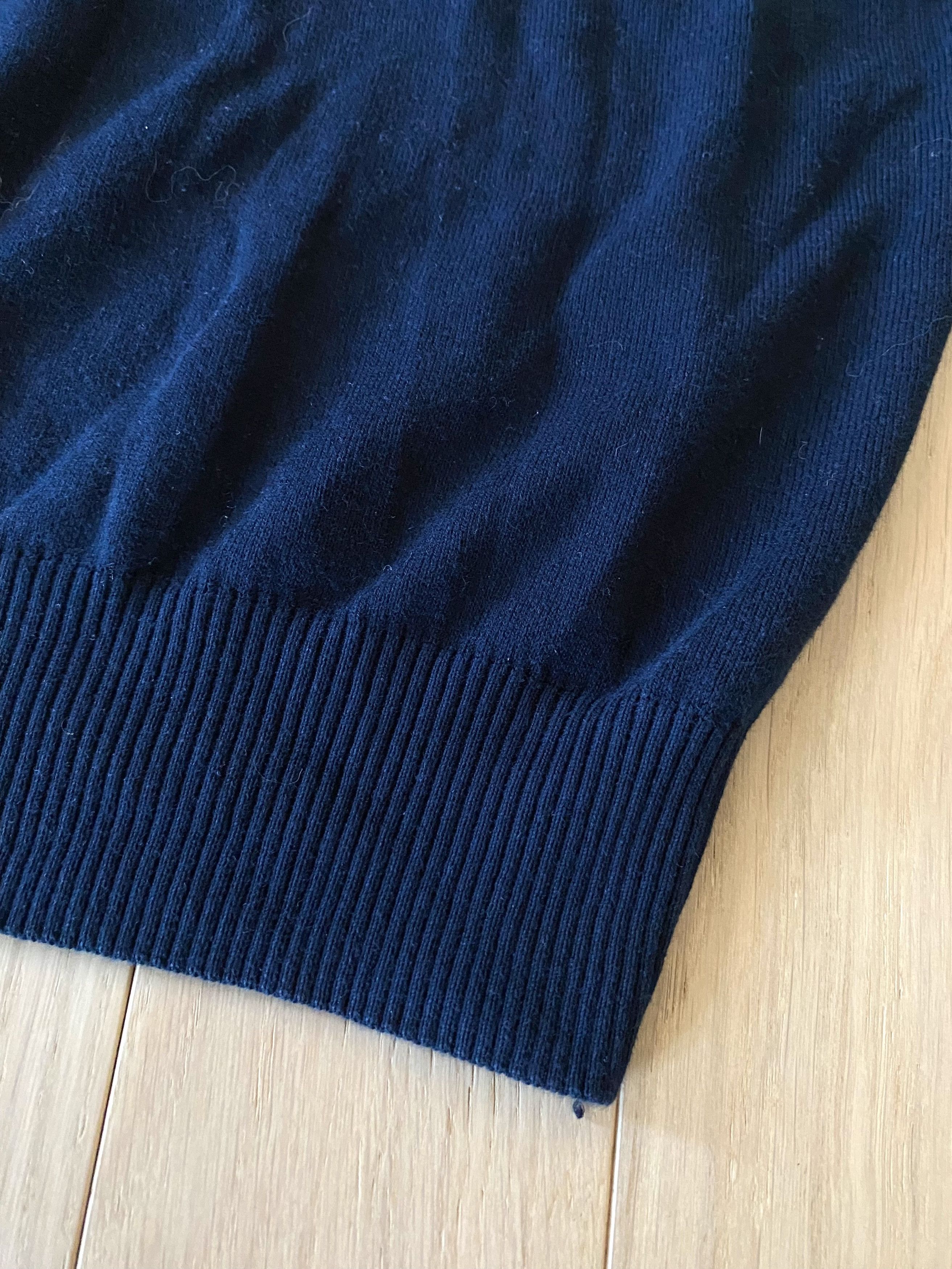 Gran Sasso Loose fiiting navy cotton knit vest Size US XL / EU 56 / 4 - 8 Thumbnail
