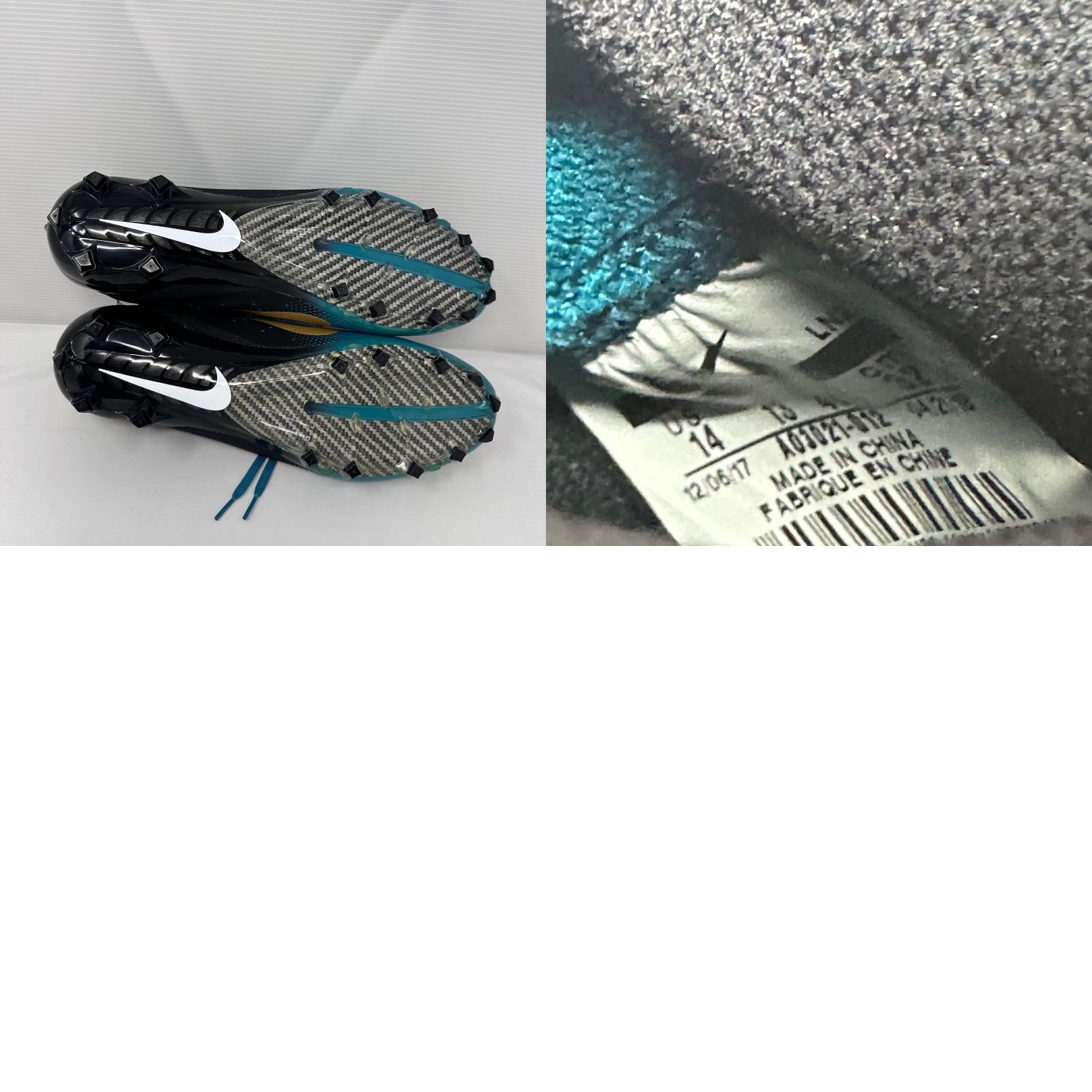 Nike Nike Vapor Untouchable Pro 3 Cleats Football Mens 14 Blue Black Jaguars Size US 14 / EU 47 - 8 Thumbnail