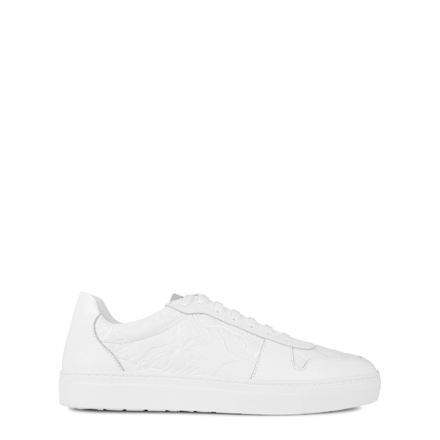 Vivienne Westwood o1y0525 Leather Low-Top Sneakers in White Size US 8 / EU 41 - 1 Thumbnail