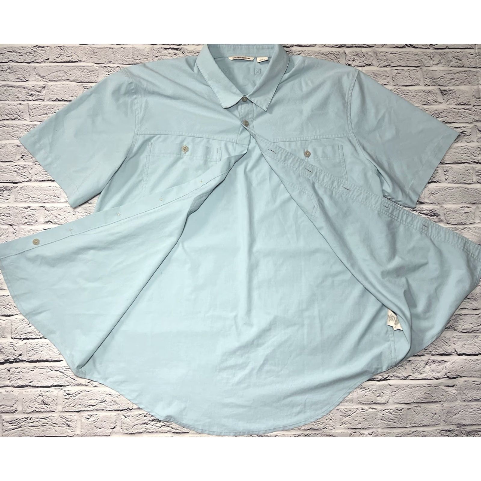 Filson Filson Shirt M Blue Ultra Light Quick Dry Outdoor Button-Up Long Sleeve Casual Mens Size US M / EU 48-50 / 2 - 8 Thumbnail