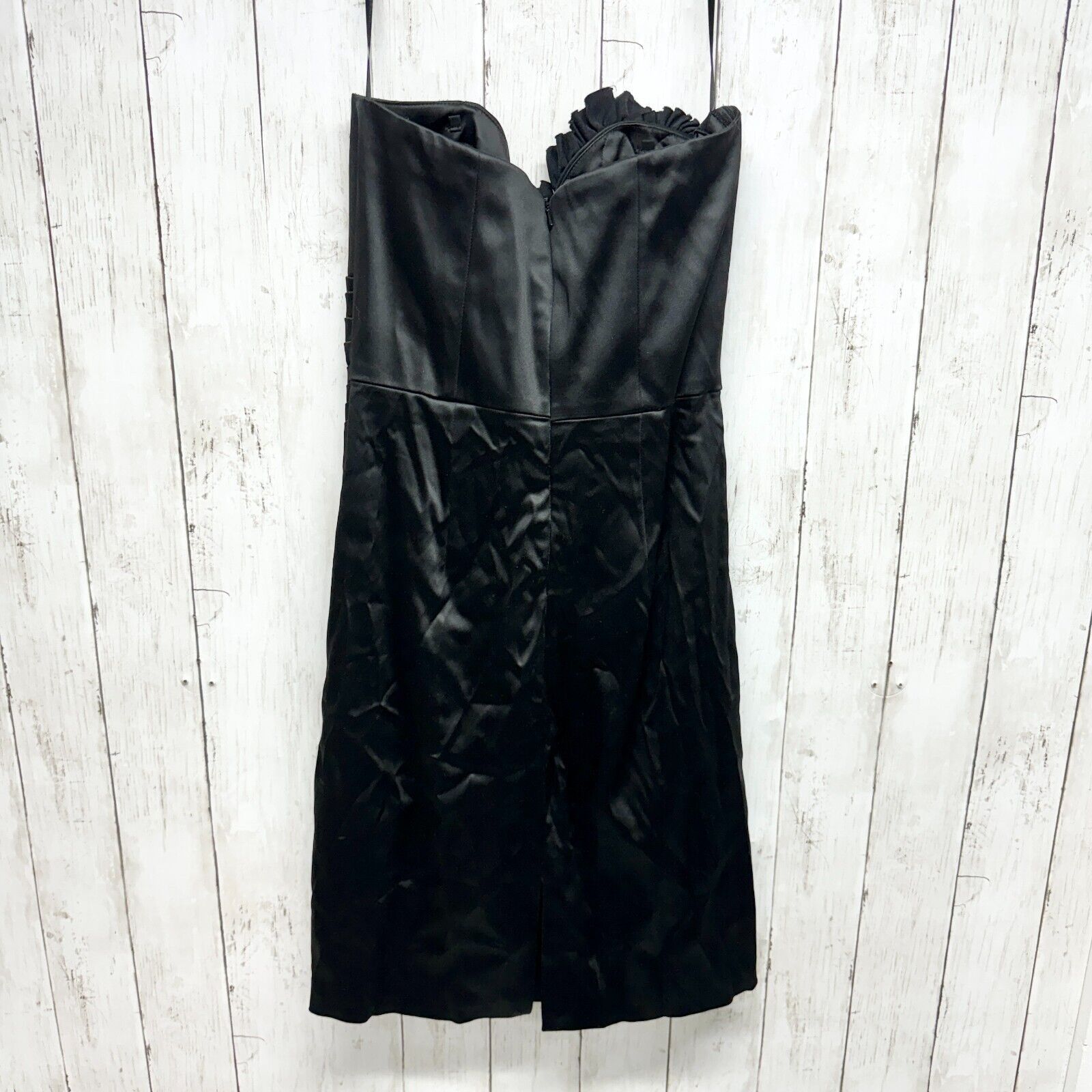 White House Black Market Dress 10 Strapless Mini Ruffled - www.trueticket.mx