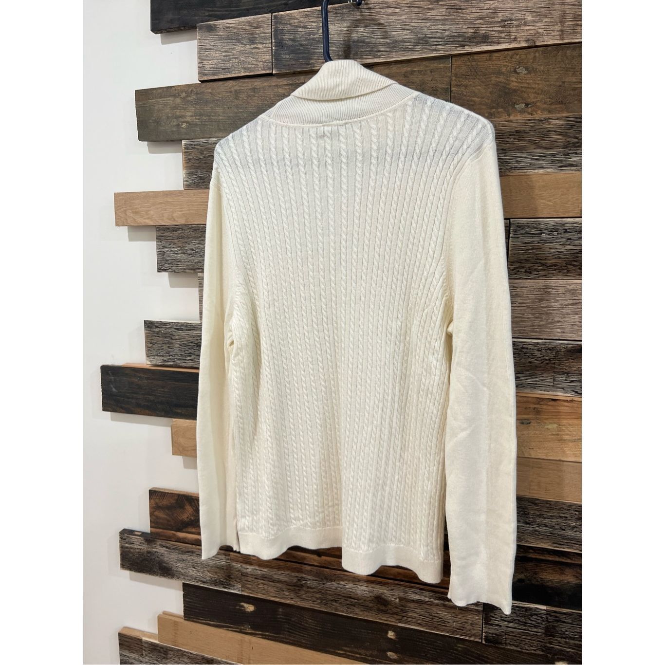 Robert Talbott Talbots NWT Women’s Long Sleeve Turtleneck Sweater off white sz XL Size XL / US 12-14 / IT 48-50 - 2 Thumbnail