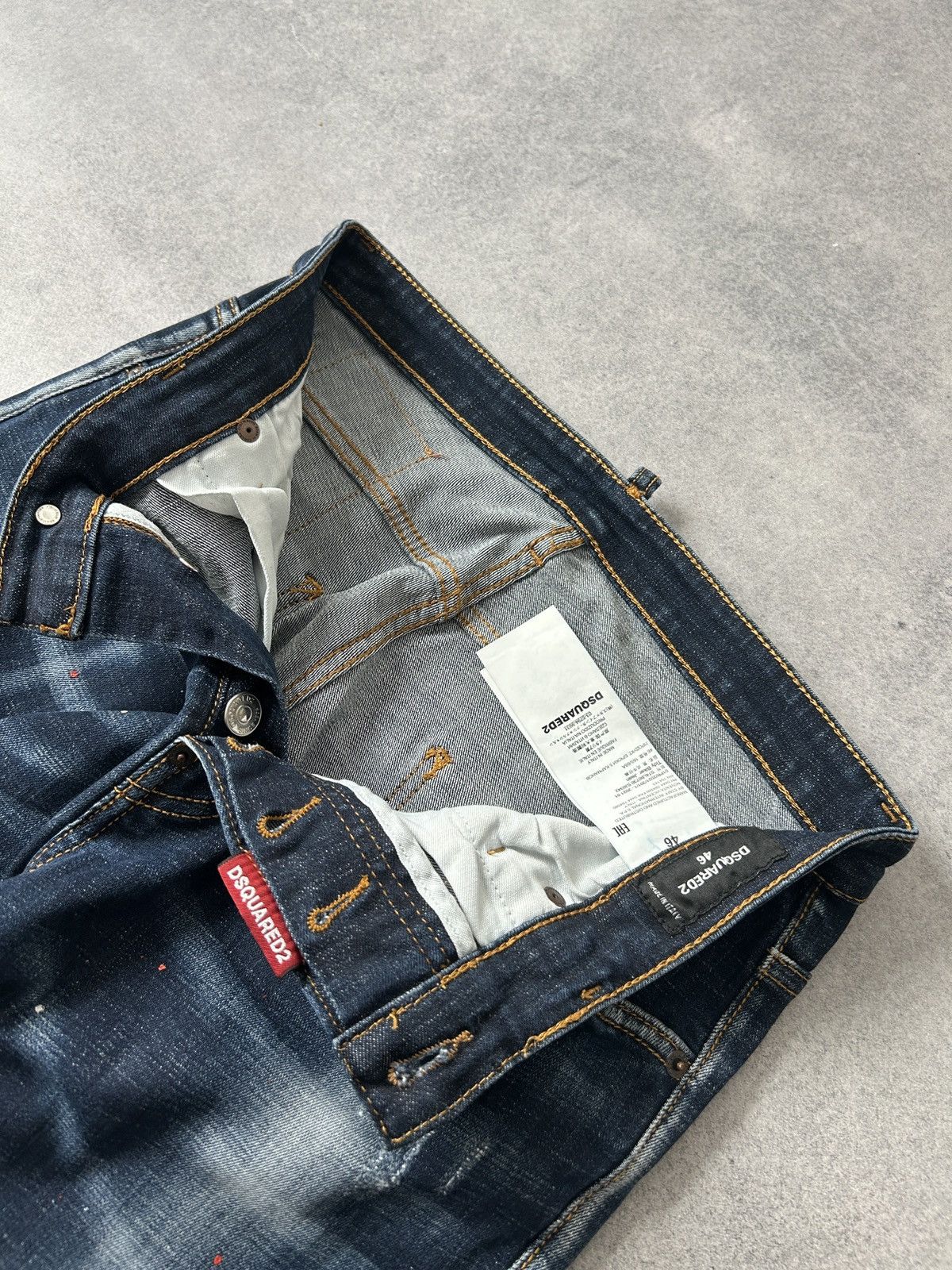 Dsquared2 Dsuqared2 Cut-Fit distressed skinny mens washed jeans Size US 31 - 4 Thumbnail
