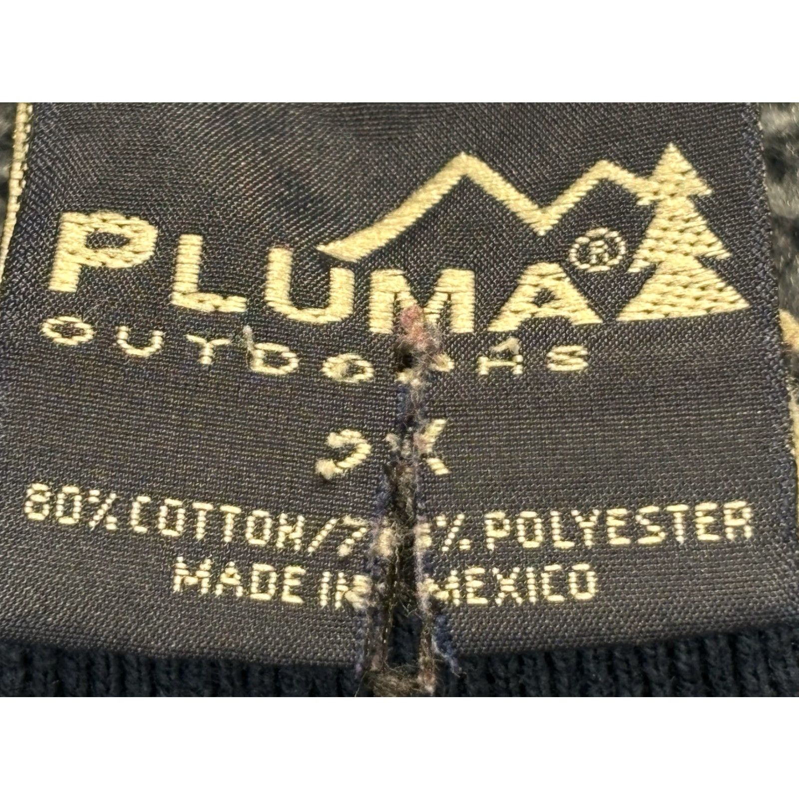 Vintage VINTAGE Pluma Sweatshirt Sweatshirt 2XL Adult Navy Blue Embroidered Crew Neck 90s Y2K Mens Size US XXL / EU 58 / 5 - 4 Thumbnail