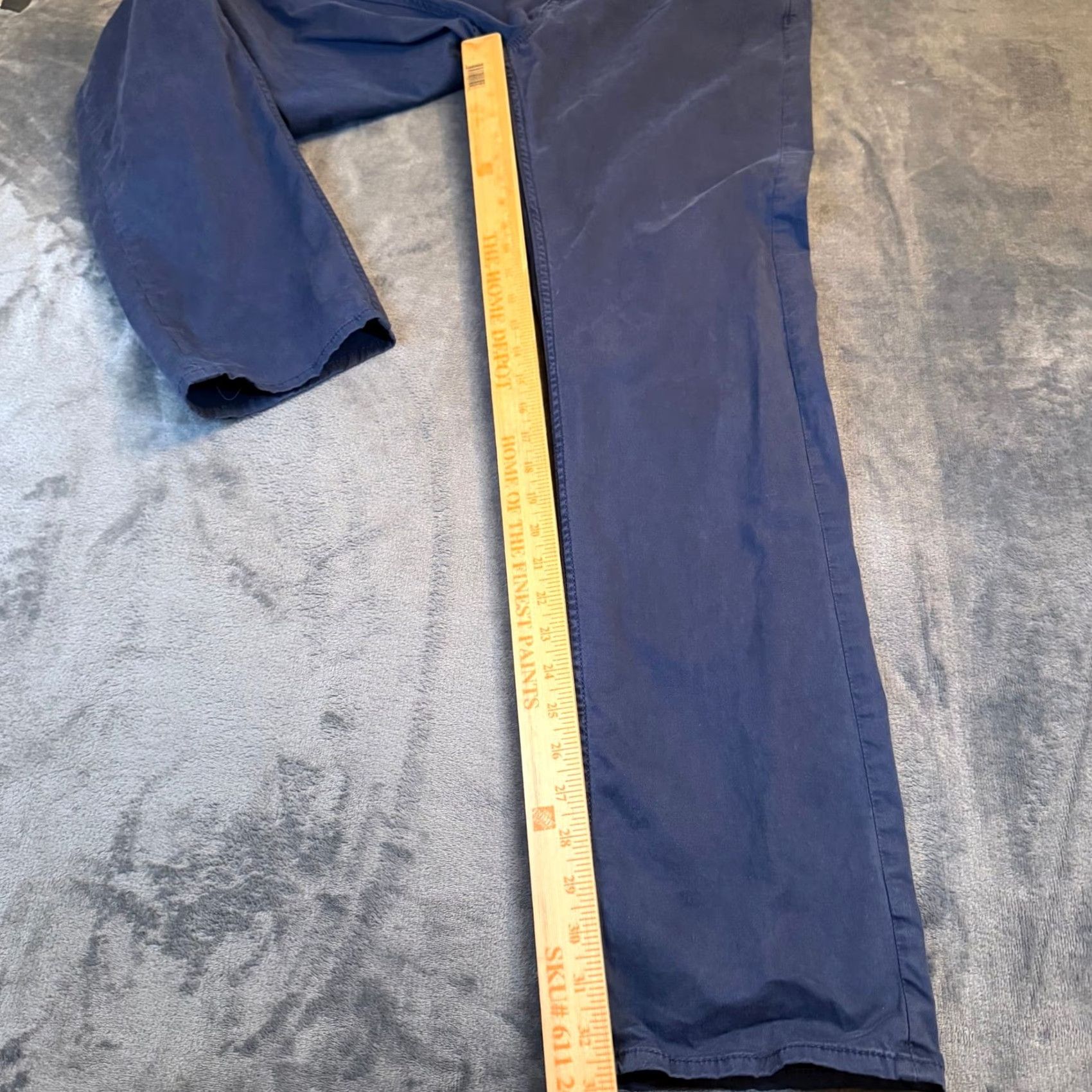 Banana Republic Banana Republic Slim Fit Pants Mens 33x34 Navy Blue Stretch Cotton 5 Pocket Size US 33 - 7 Thumbnail