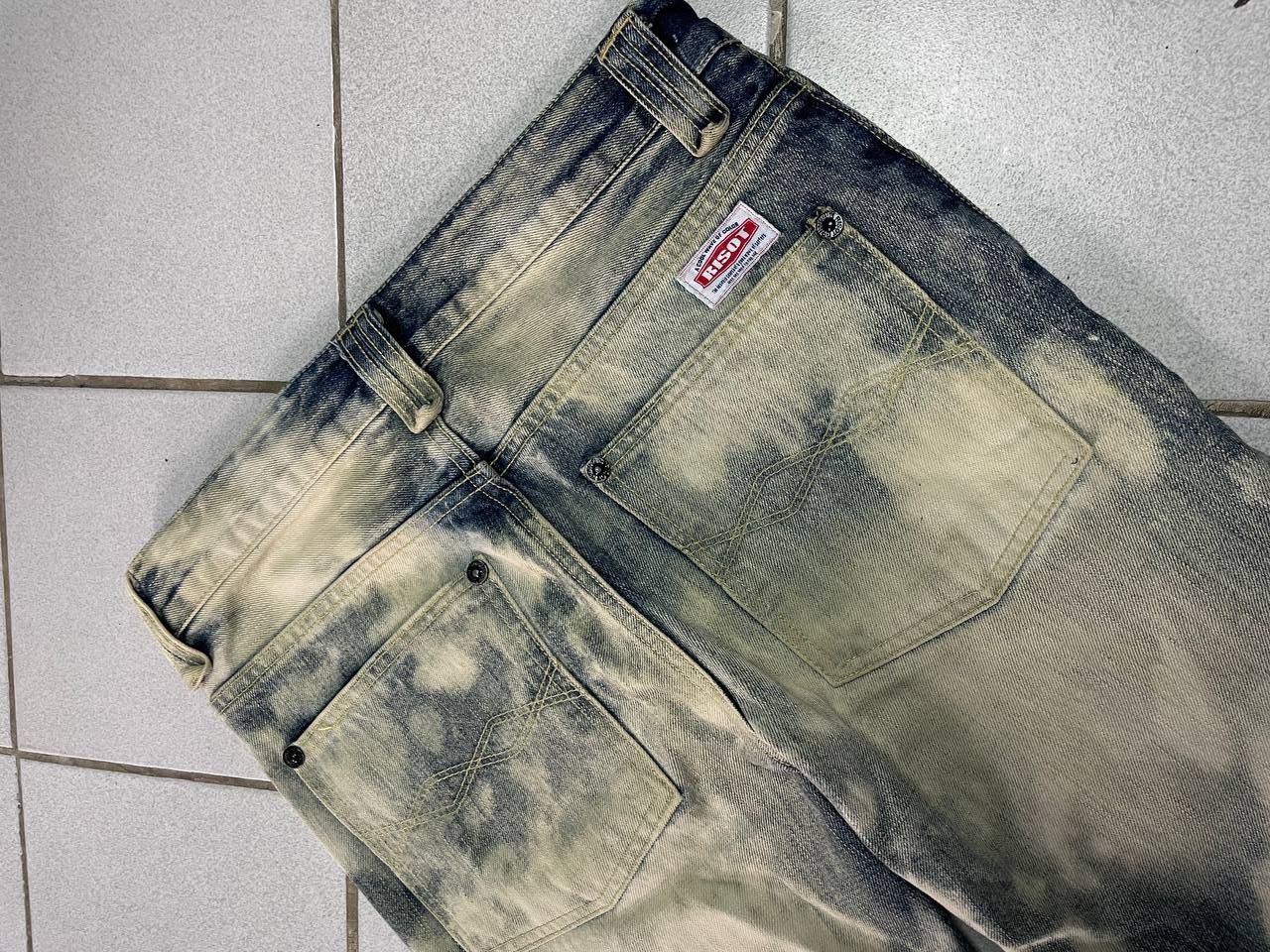 Japanese Brand Japanese Risot Sky Cloud Print Bootcut Jeans Size US 30 / EU 46 - 5 Thumbnail