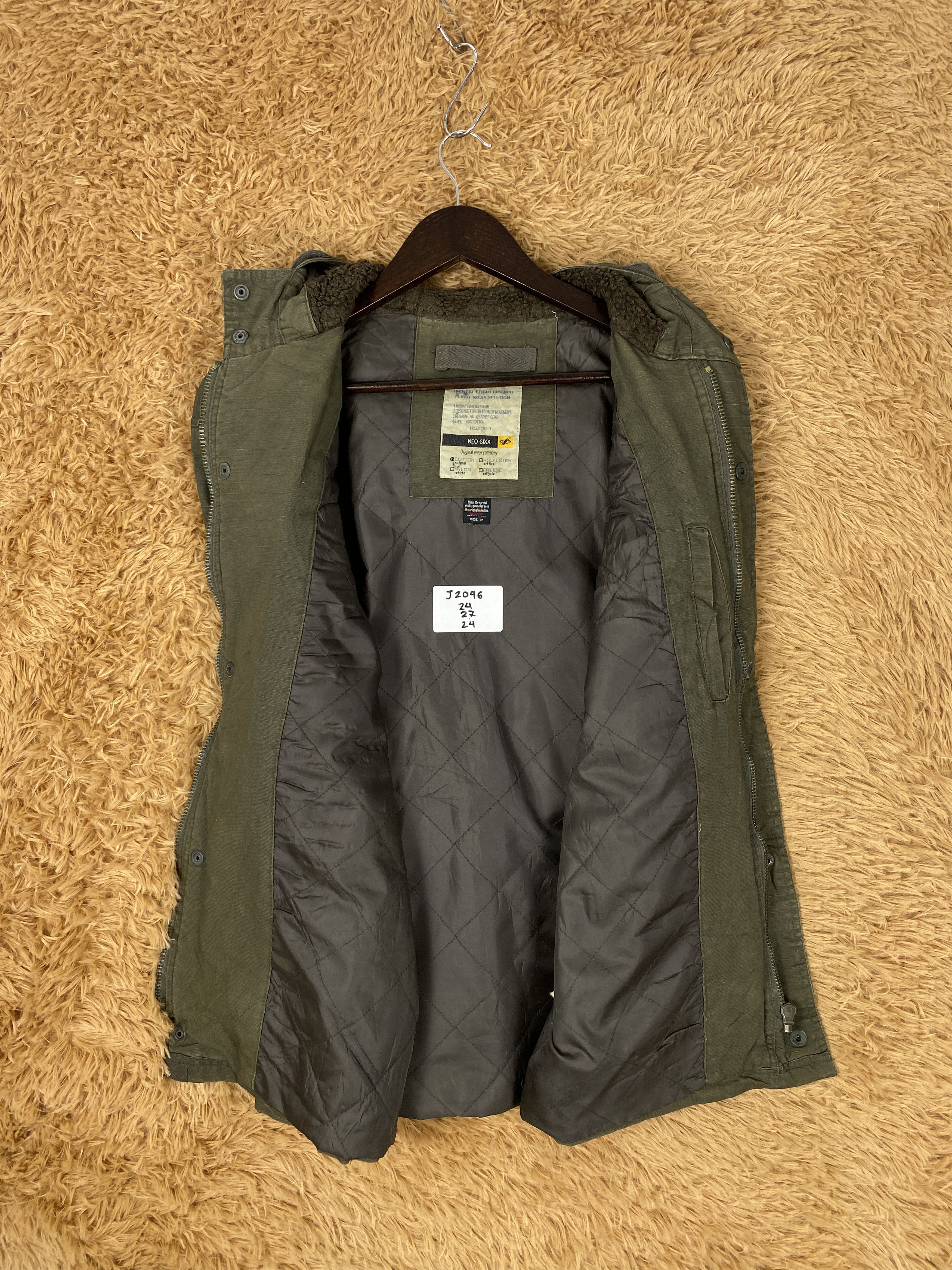 Japanese Brand Vintage Neo-Sixx Hoodie Quilted Lining Jacket J2096 Size US M / EU 48-50 / 2 - 8 Thumbnail