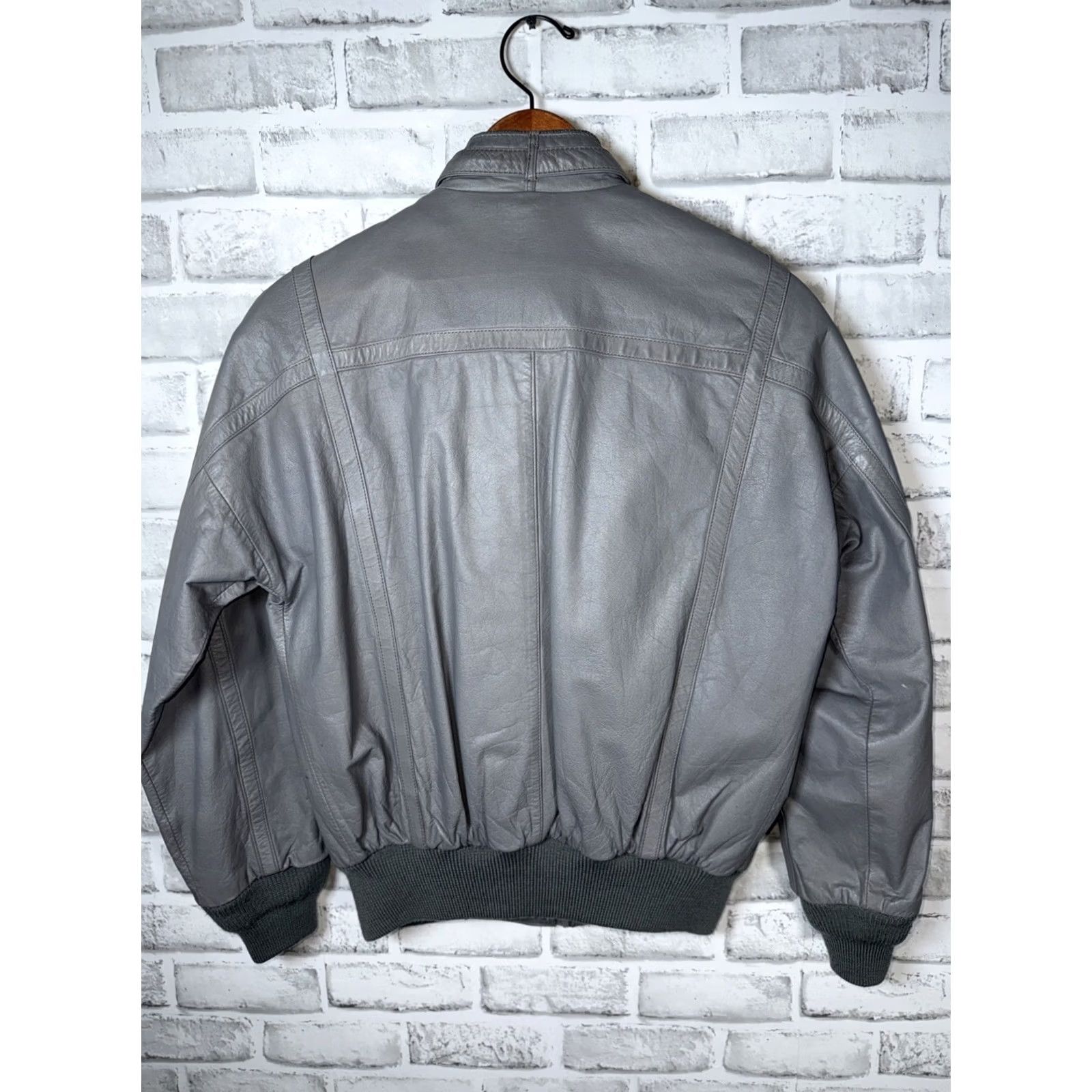 Harley Davidson Vintage Harley Davidson Hein Gericke CAFE RACING STYLE Leather Jacket Gray Womens 34 Size XXS / US 00 / IT 34 - 7 Thumbnail