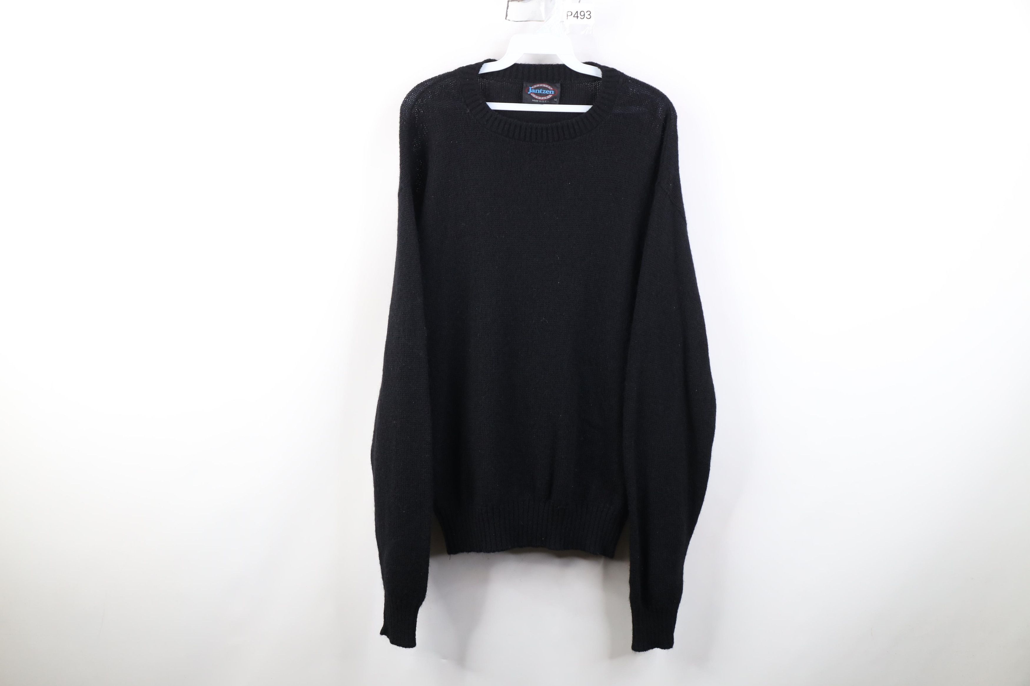Vintage Vintage 70s Streetwear Wool Blend Knit Sweater Black USA Size US M / EU 48-50 / 2 - 1 Thumbnail