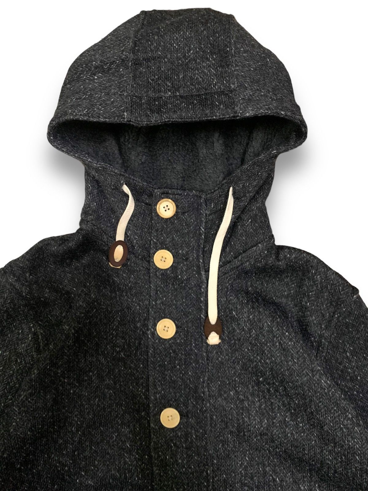 Beams Plus Japanese Brand BEAMS Herringbone Pattern Hooded Jacket Size US M / EU 48-50 / 2 - 5 Thumbnail