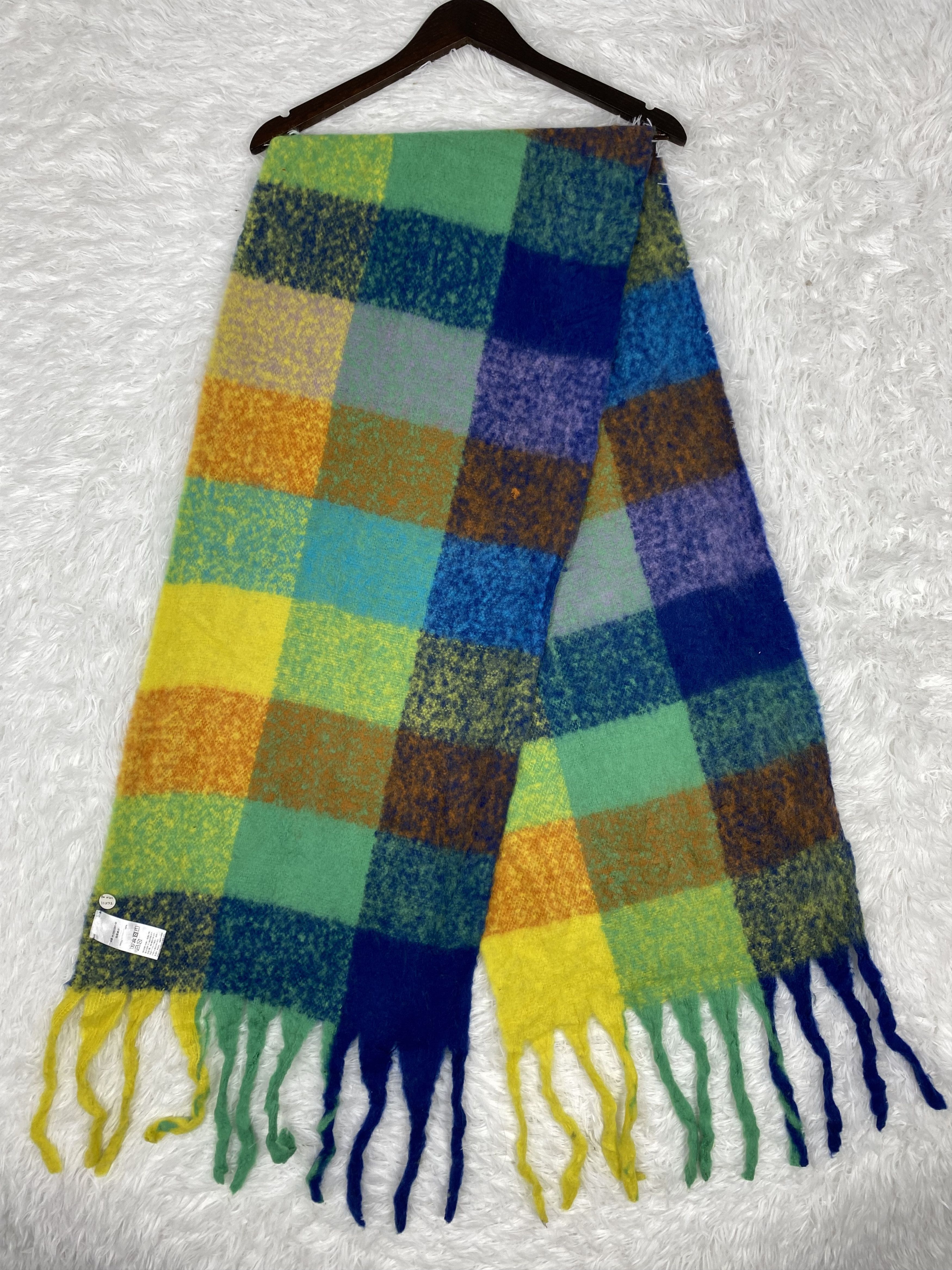 Japanese Brand Vintage Mohair Scarf / Muffler Neckwear PM0101 Size ONE SIZE - 1 Thumbnail