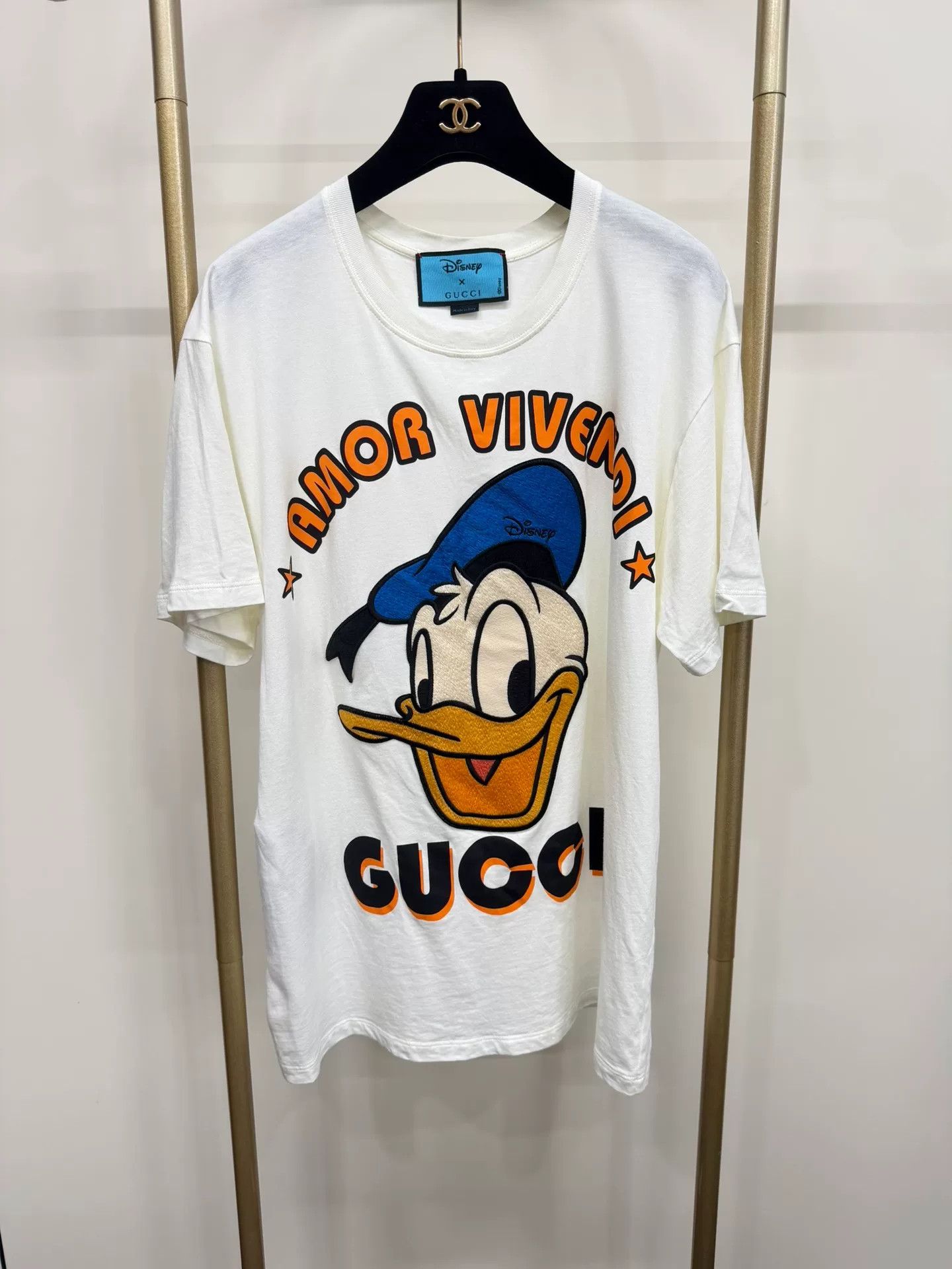 Gucci Gucci Disney Donald Duck Embroidered T-shirt XS Size XS / US 0-2 / IT 36-38 - 1 Thumbnail