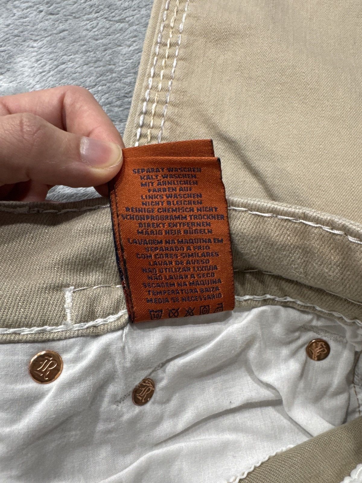 Rock Revival 31/32 rock revival jeans Beige Whiteish color way Size US 31 - 12 Thumbnail