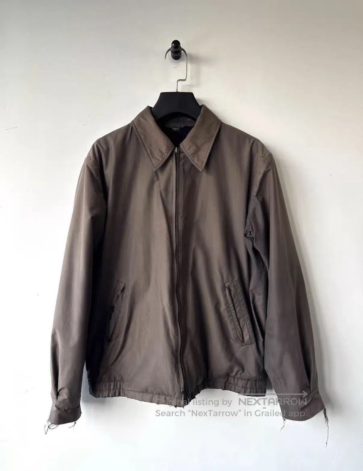 Helmut Lang Brown Collared Zip. Size US M / EU 48-50 / 2 - 1 Thumbnail