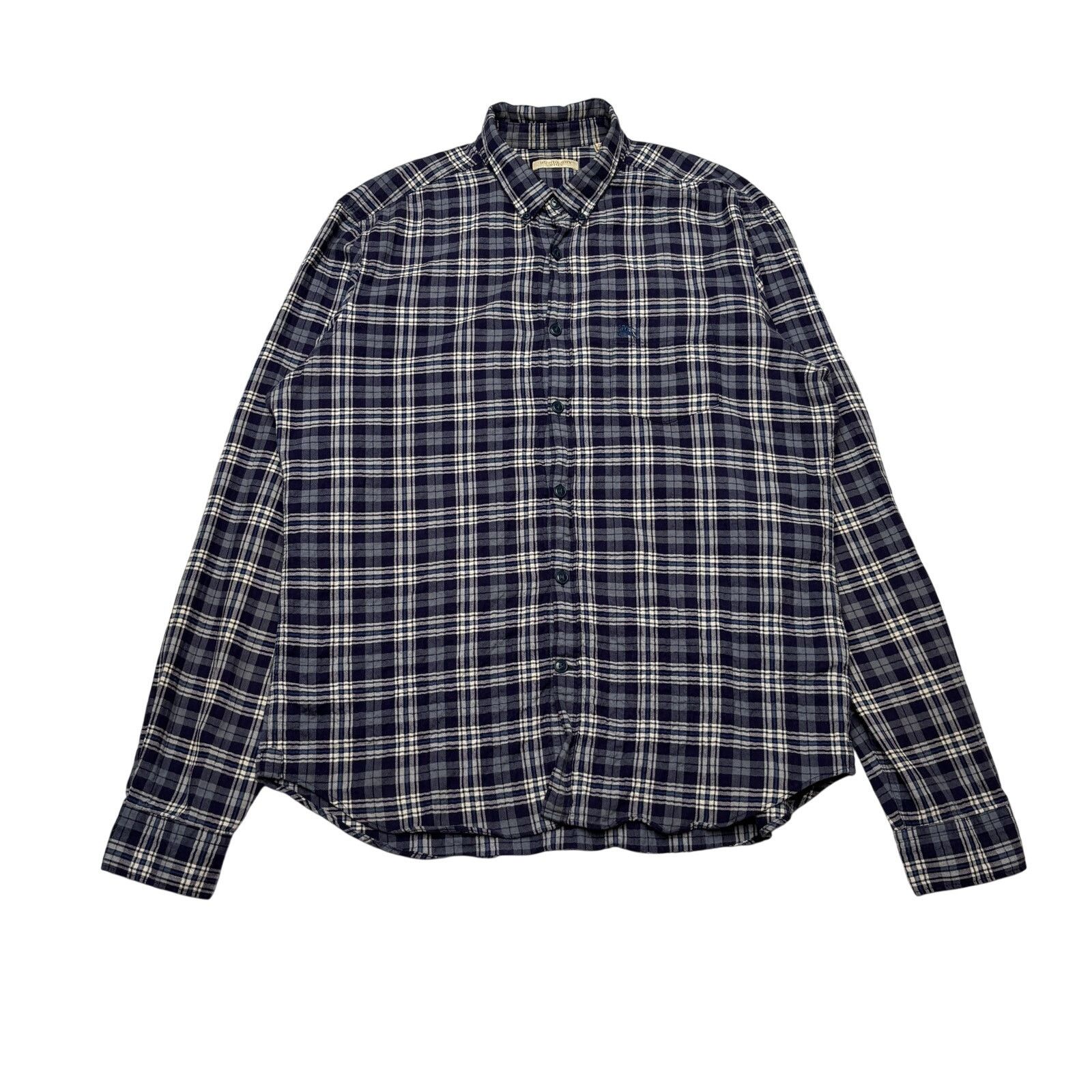 Burberry Burberry Brit Men's Plaid Flannel Shirt Button Up Cotton L Size US L / EU 52-54 / 3 - 1 Thumbnail