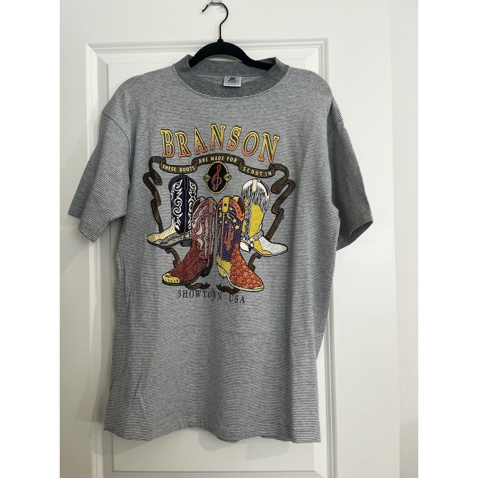 Other Vtg Belton Branson Missouri Cowboy Boots T Shirt USA L Size US L / EU 52-54 / 3 - 1 Thumbnail
