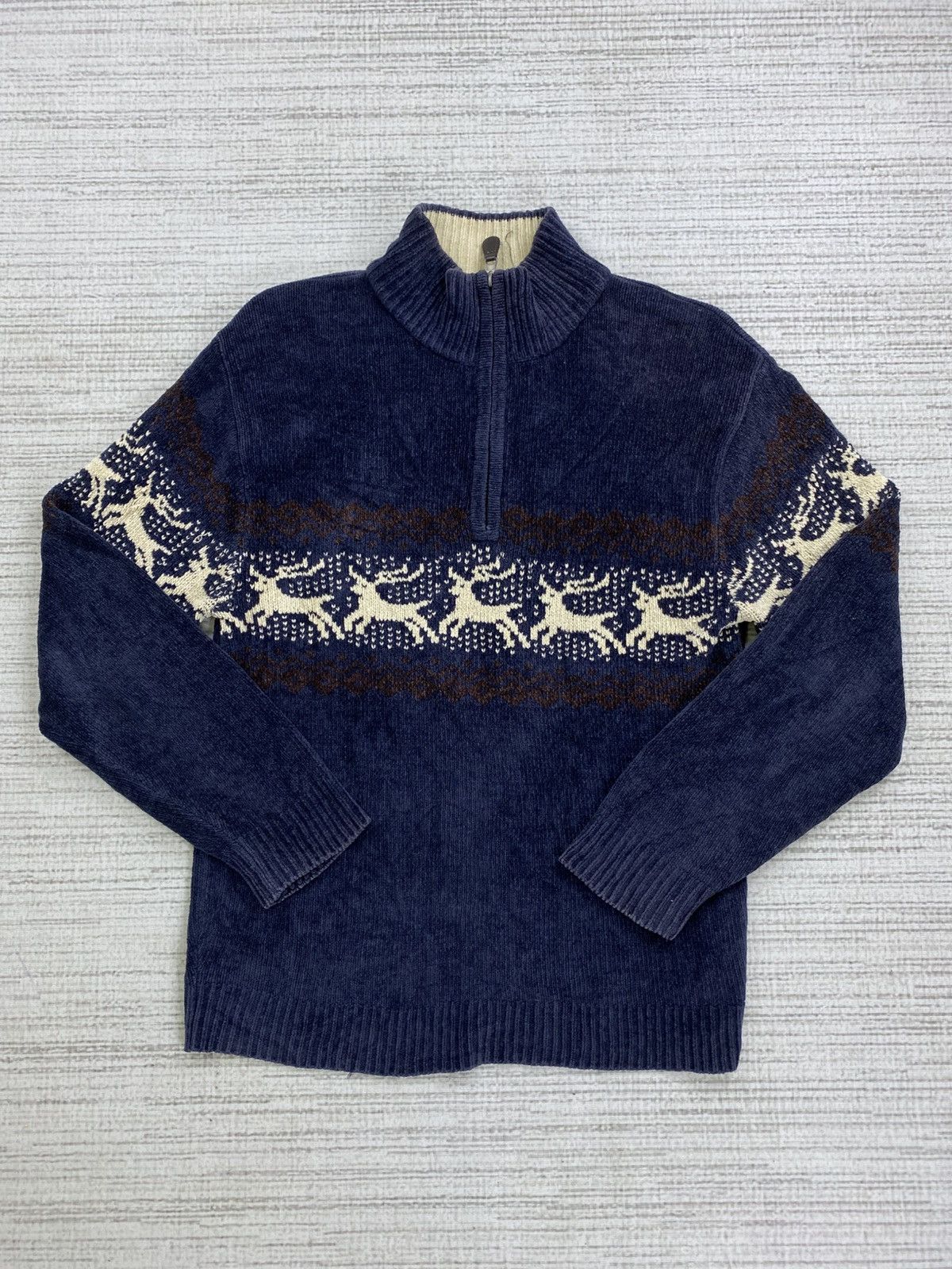 Gianni Valentino × Vintage Vintage Gianni Valentino Halfzipper Knitwear Size US M / EU 48-50 / 2 - 5 Thumbnail