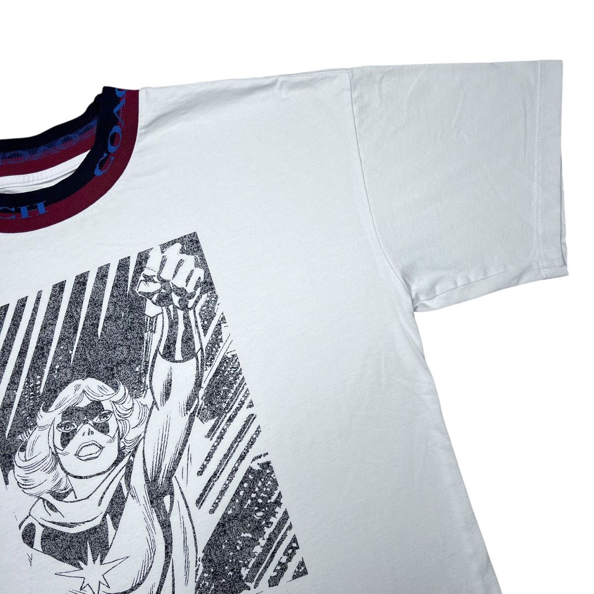 Coach Coach x Marvel Captain Marvel White Short Sleeve Graphic Tee Size US M / EU 48-50 / 2 - 9 Thumbnail
