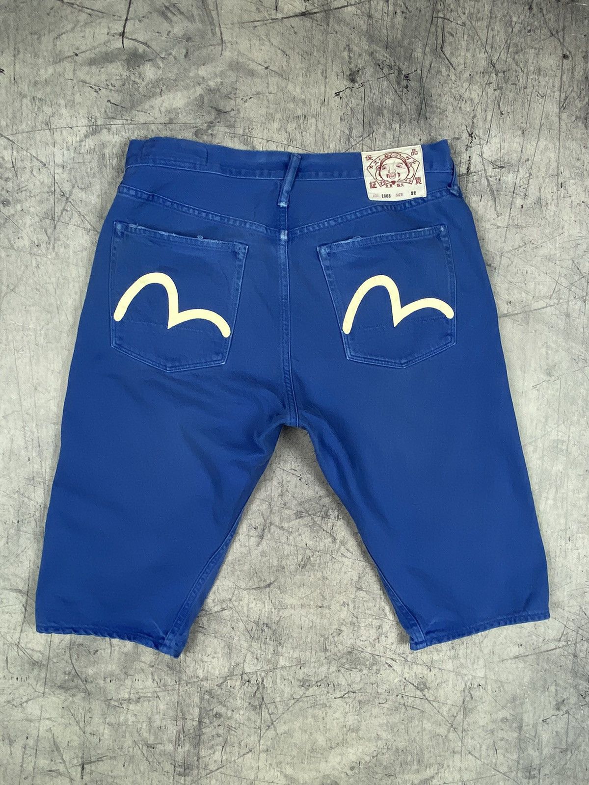 Evisu × Japanese Brand × Vintage Vintage Evisu Japanese Brand Y2K Denim Shorts Size US 32 / EU 48 - 2 Thumbnail