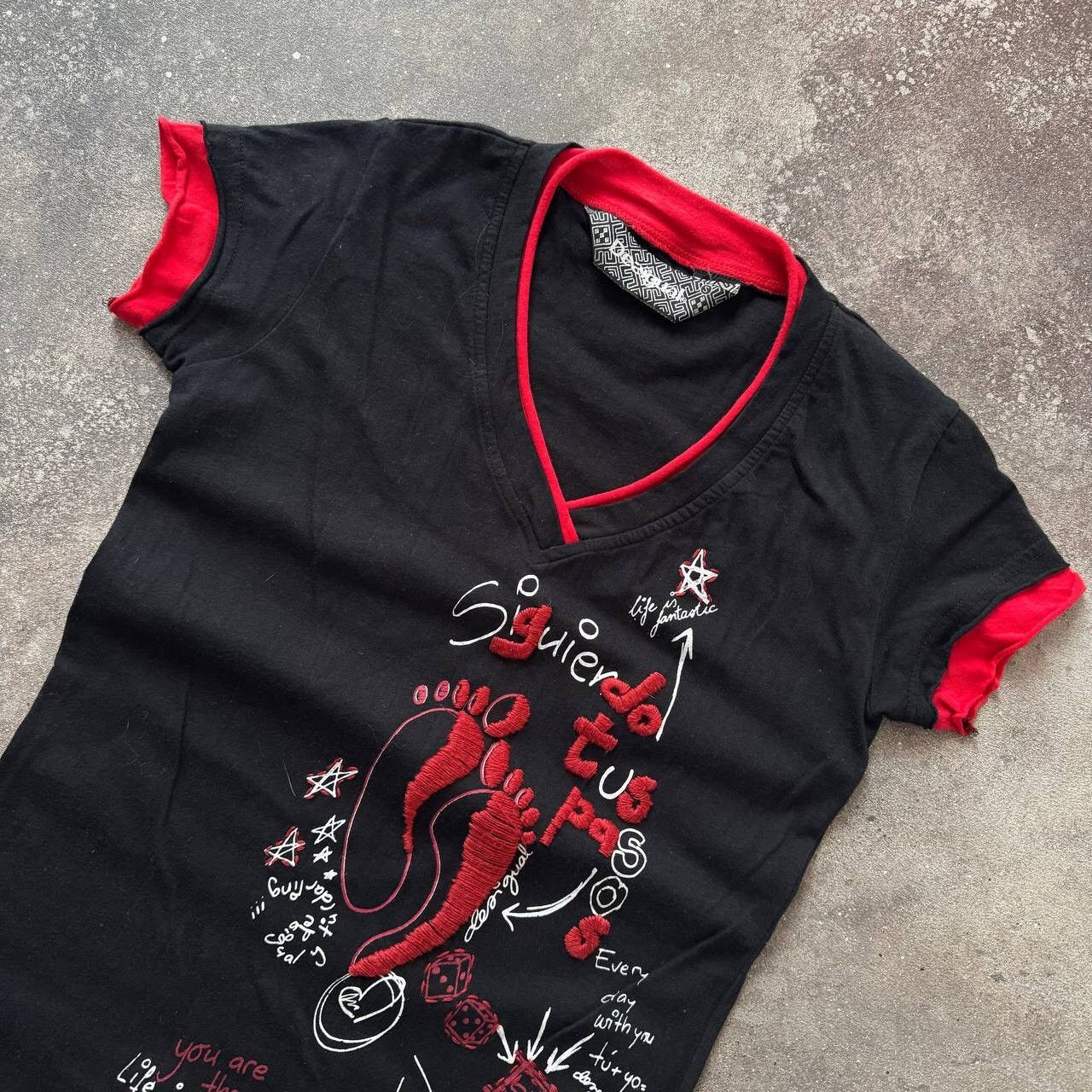 Desigual Y2K Desigual Vintage Crazy T-Shirt (Jean Paul Gaultier vibe) Size S / US 4 / IT 40 - 2 Thumbnail