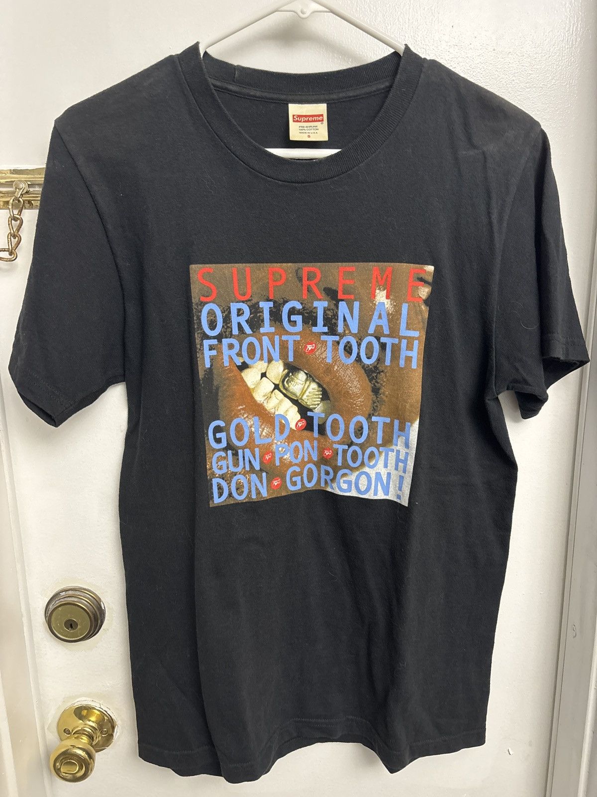 Supreme gold t shirt deals