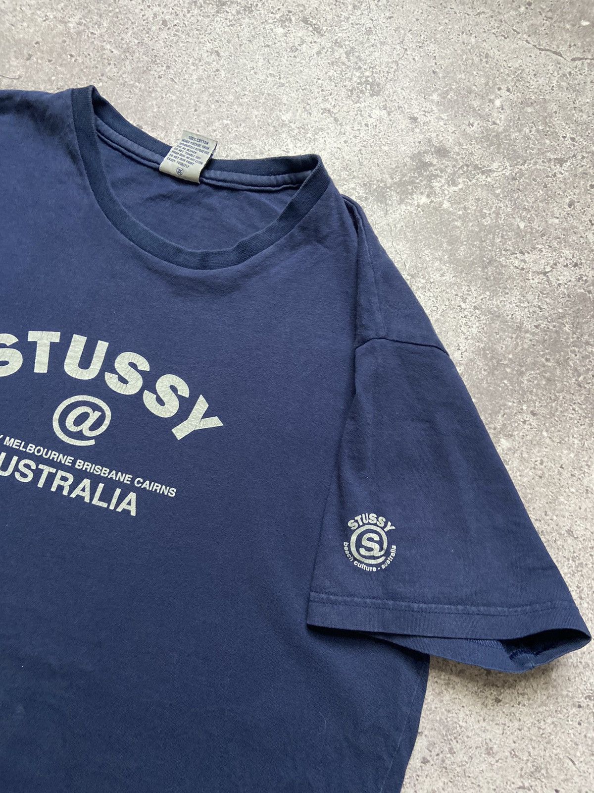Stussy Vintage Stussy Australia Big Logo T-Shirt Skateboard Size L Size US L / EU 52-54 / 3 - 4 Thumbnail