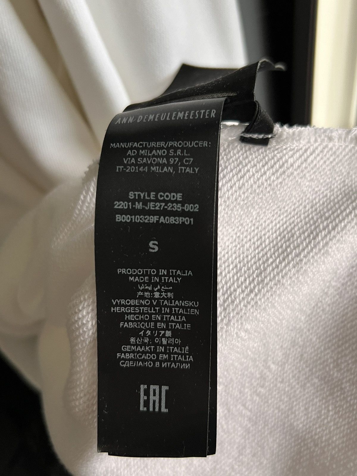 Ann Demeulemeester Ann Demeulemeester Oversized Hoodie Size US L / EU 52-54 / 3 - 5 Thumbnail