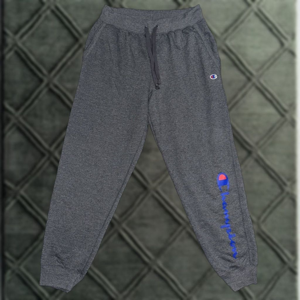 Champion Champion Sweatpants Women's 1X Jogger Graphic Embroidered Logo Gray, Pockets, Drawstring, Athletic, Regular Fit, All Seasons Size 40" / US 18 - 1 Thumbnail