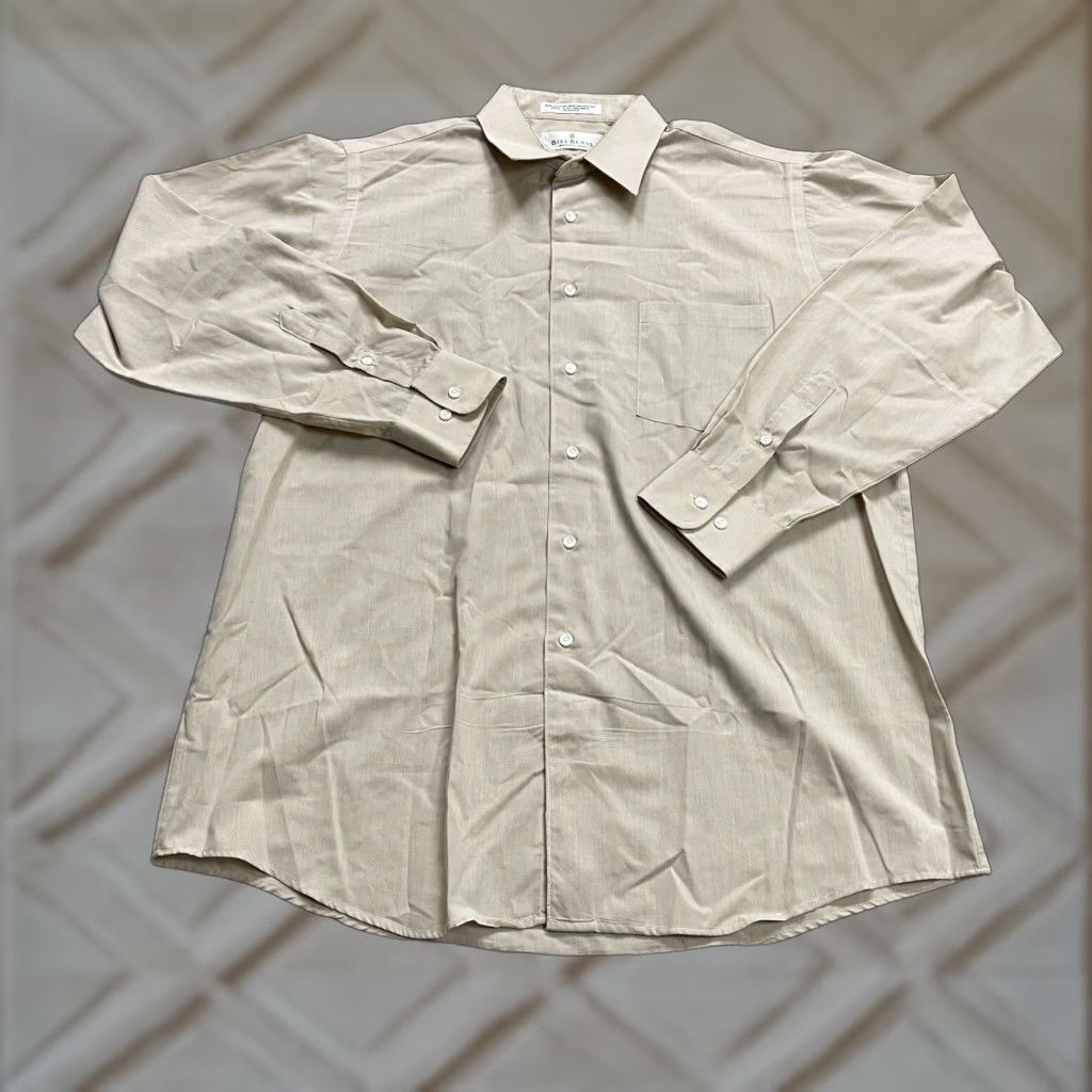 Bill Blass Bill Blass Dress Shirt Women Brown Long Sleeve Button-Up Regular Fit 16 34/35 Easy Care Business Size XXS / US 00 / IT 34 - 1 Thumbnail