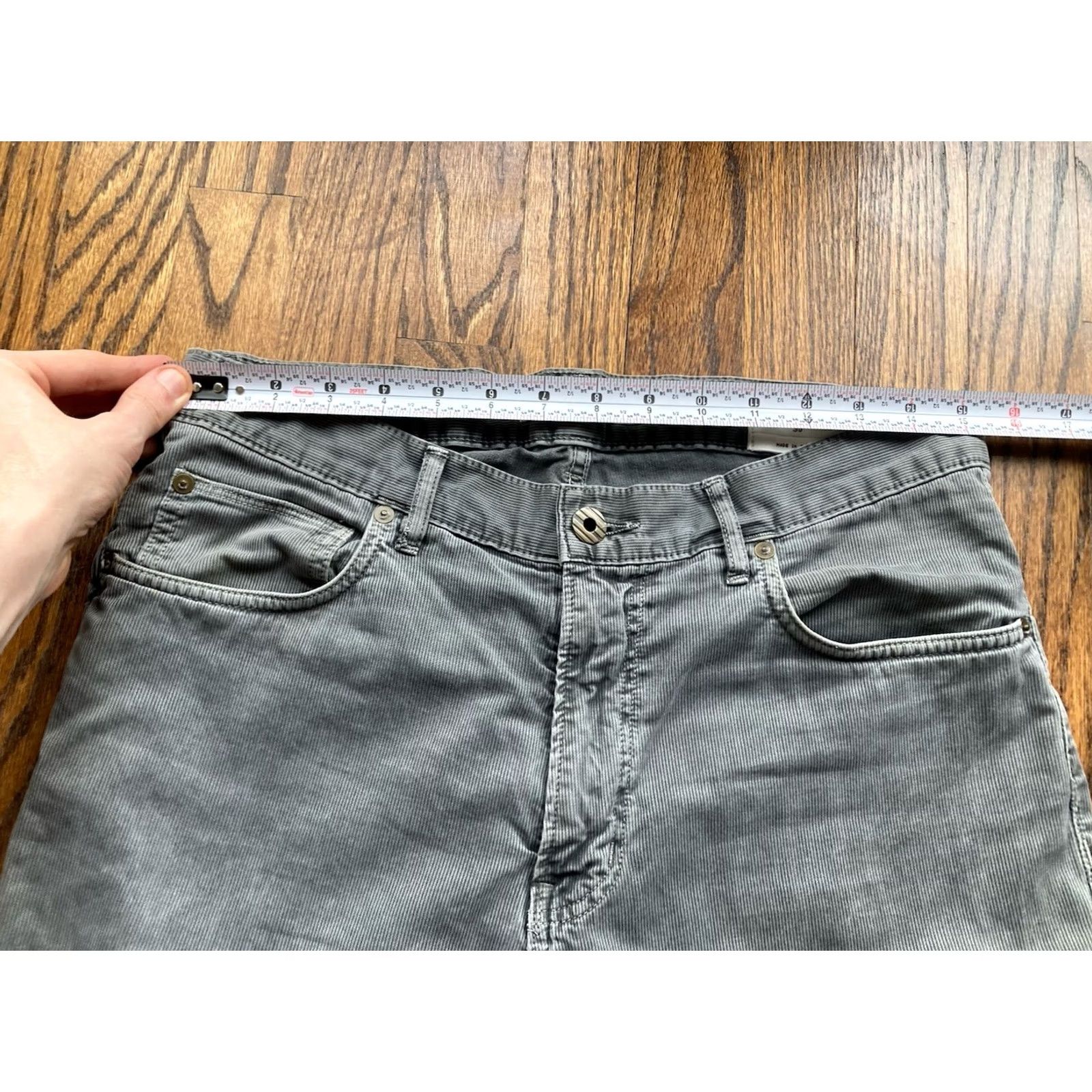 Billy Reid Billy Reid Pants Mens Size 30 Gray Corduroy Chino 5 Pocket USA Made Size US 30 / EU 46 - 5 Thumbnail