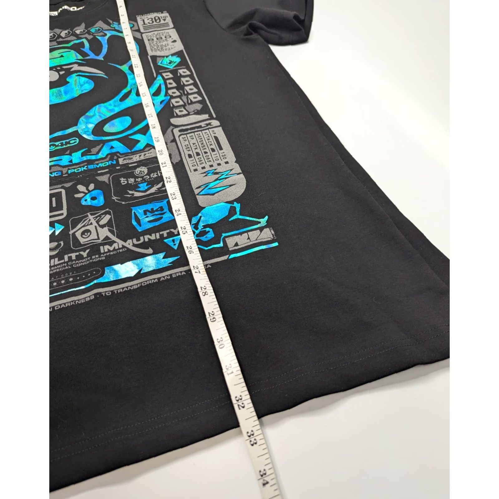 Vintage VINTAGE Neo4ic Pokemon Snorlax Black Blue Holographic T-Shirt XL SNOR-LX Holo Size US XL / EU 56 / 4 - 4 Thumbnail