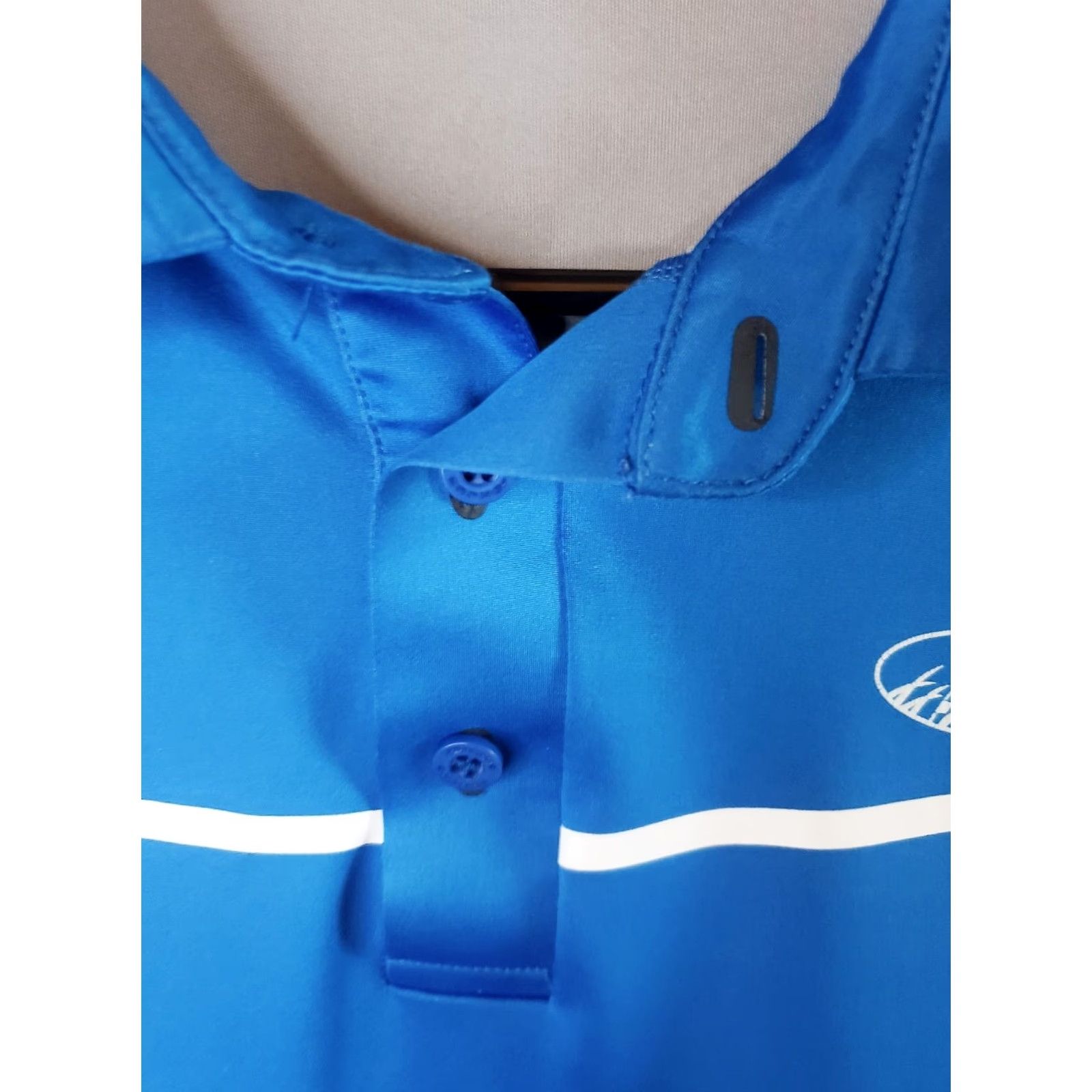 KJUS KJUS Polo Golf Shirt Short Sleeve UPF 50+ Blue Men's M Polo Embroidered Solid Casual Activewear Travel Shirt Size US M / EU 48-50 / 2 - 4 Thumbnail