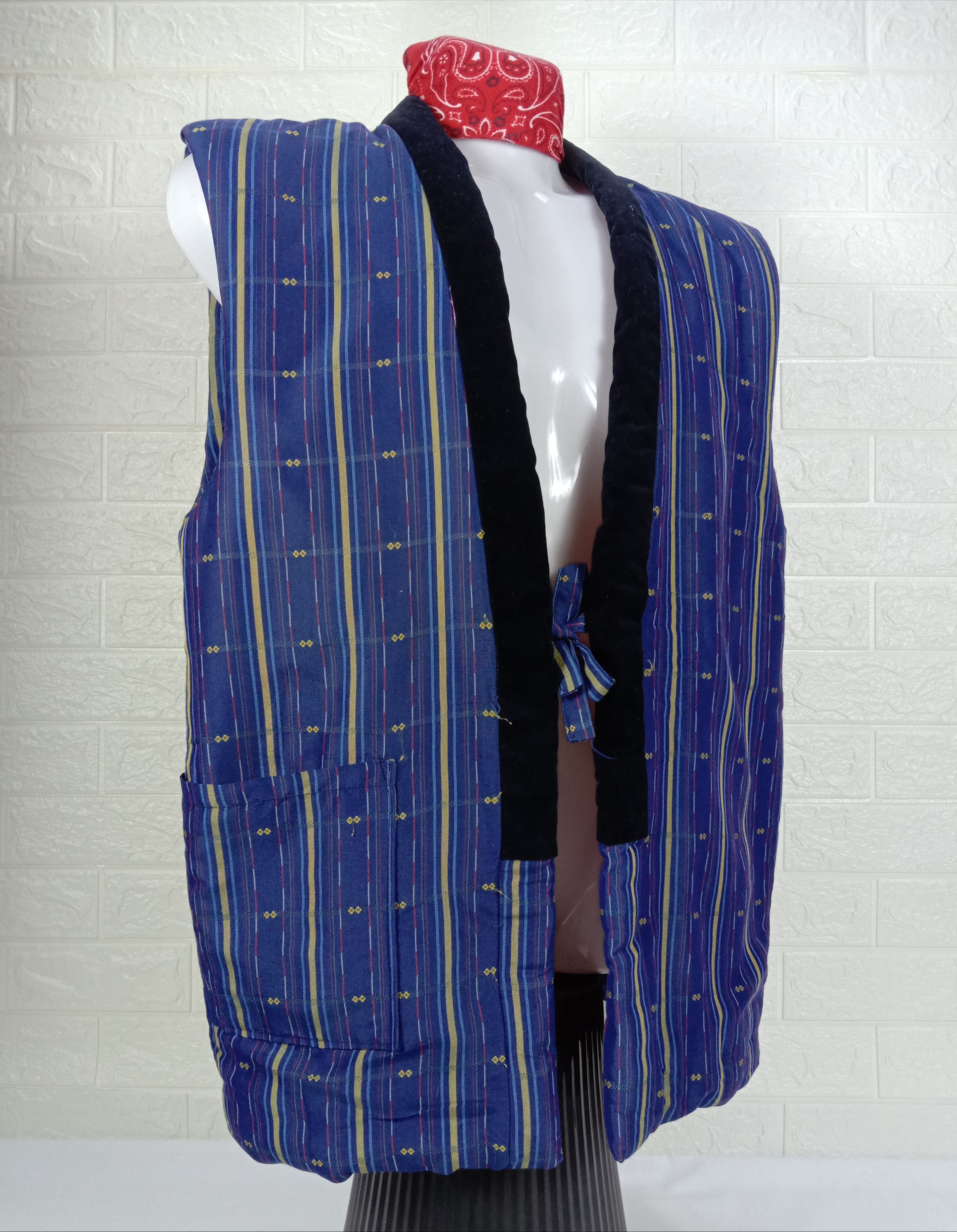 Japanese Brand Vintage Kuwano Art Puffer Sleeveless Kimono Size US L / EU 52-54 / 3 - 2 Thumbnail